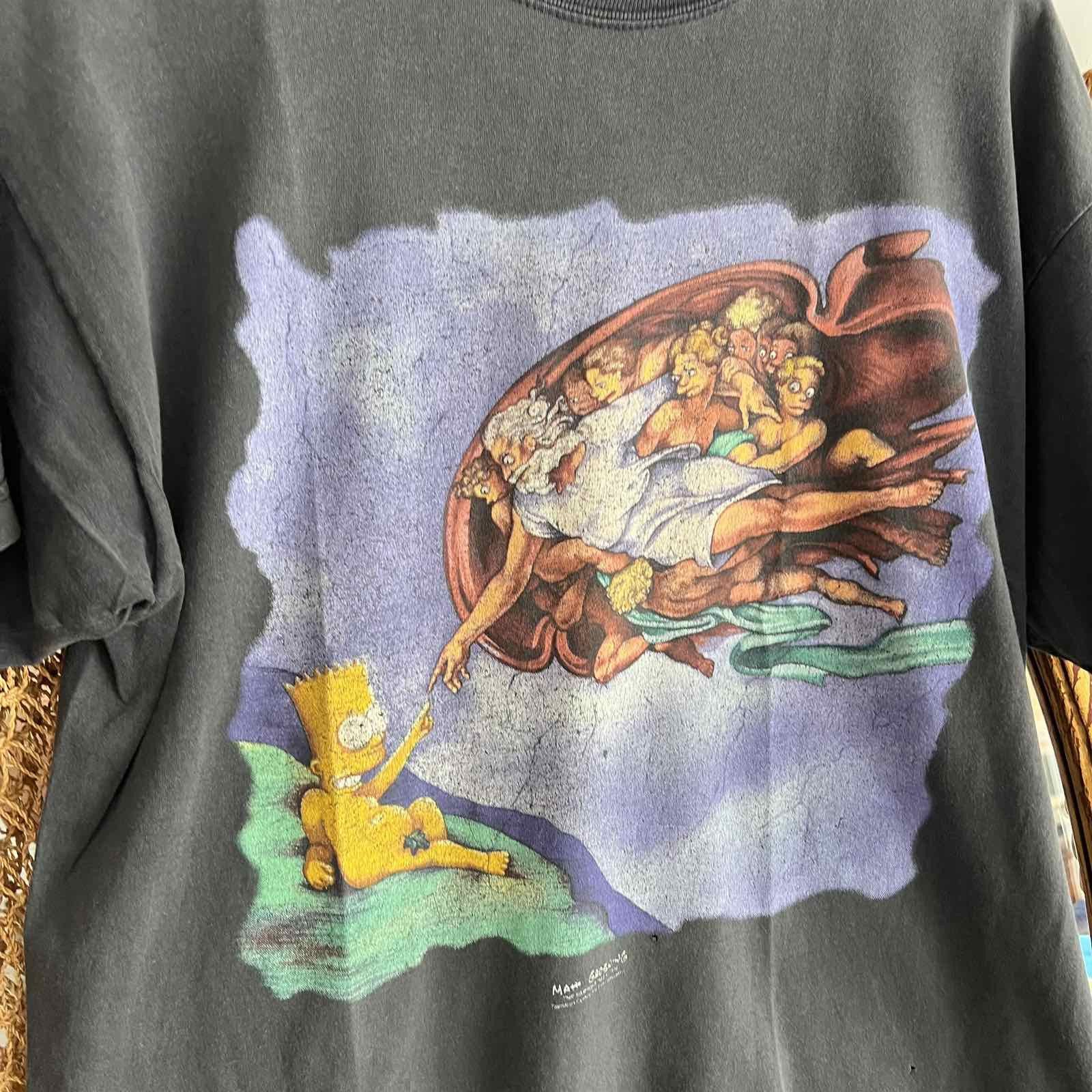 Other Vintage The Simpsons Bart Tee Sz L Size US L / EU 52-54 / 3 - 4 Thumbnail