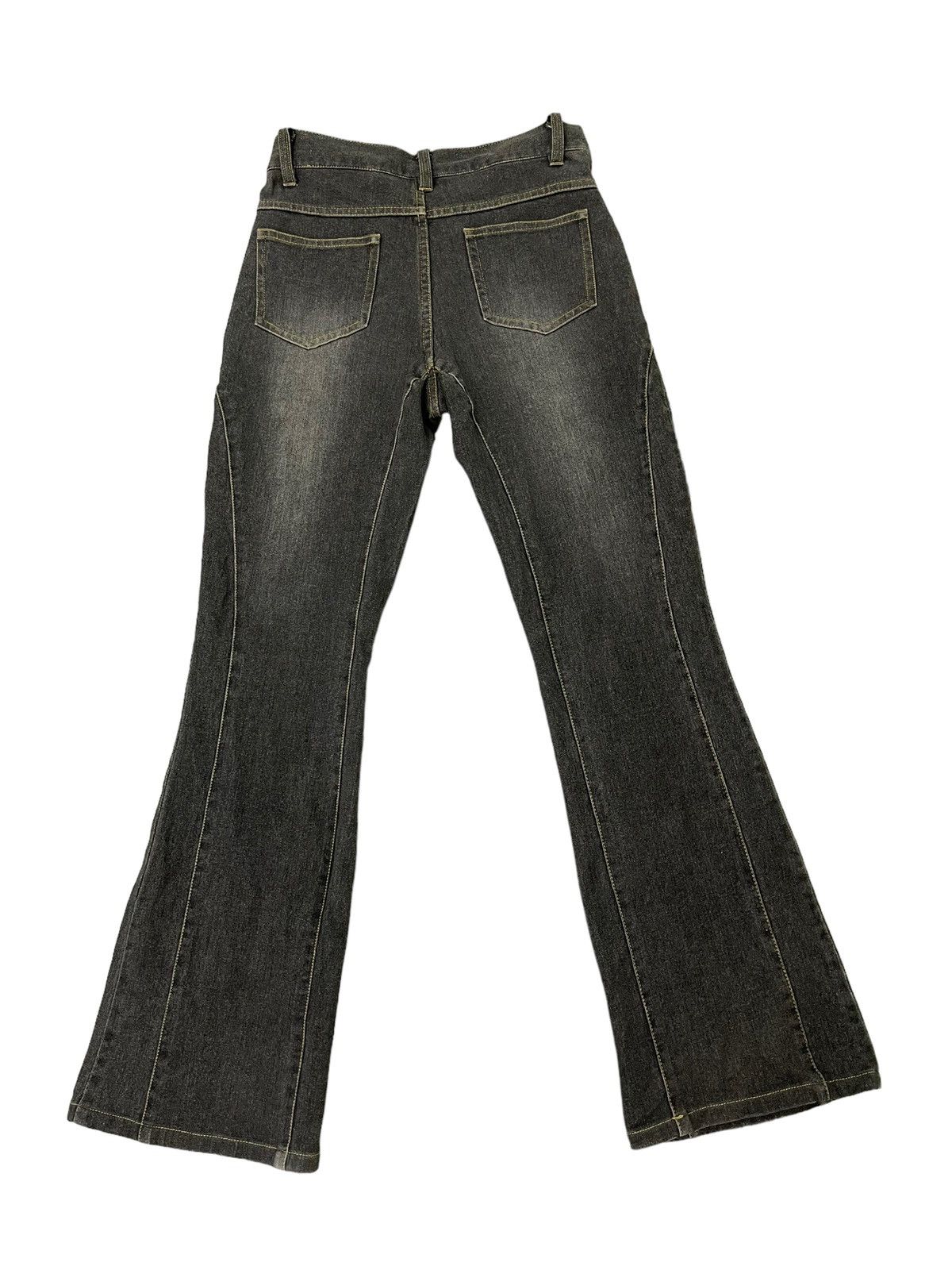 Japanese Brand Flare Jeans Fairy Slim Stretch Boot Cut 7🟦6 Size US 29 - 11 Thumbnail