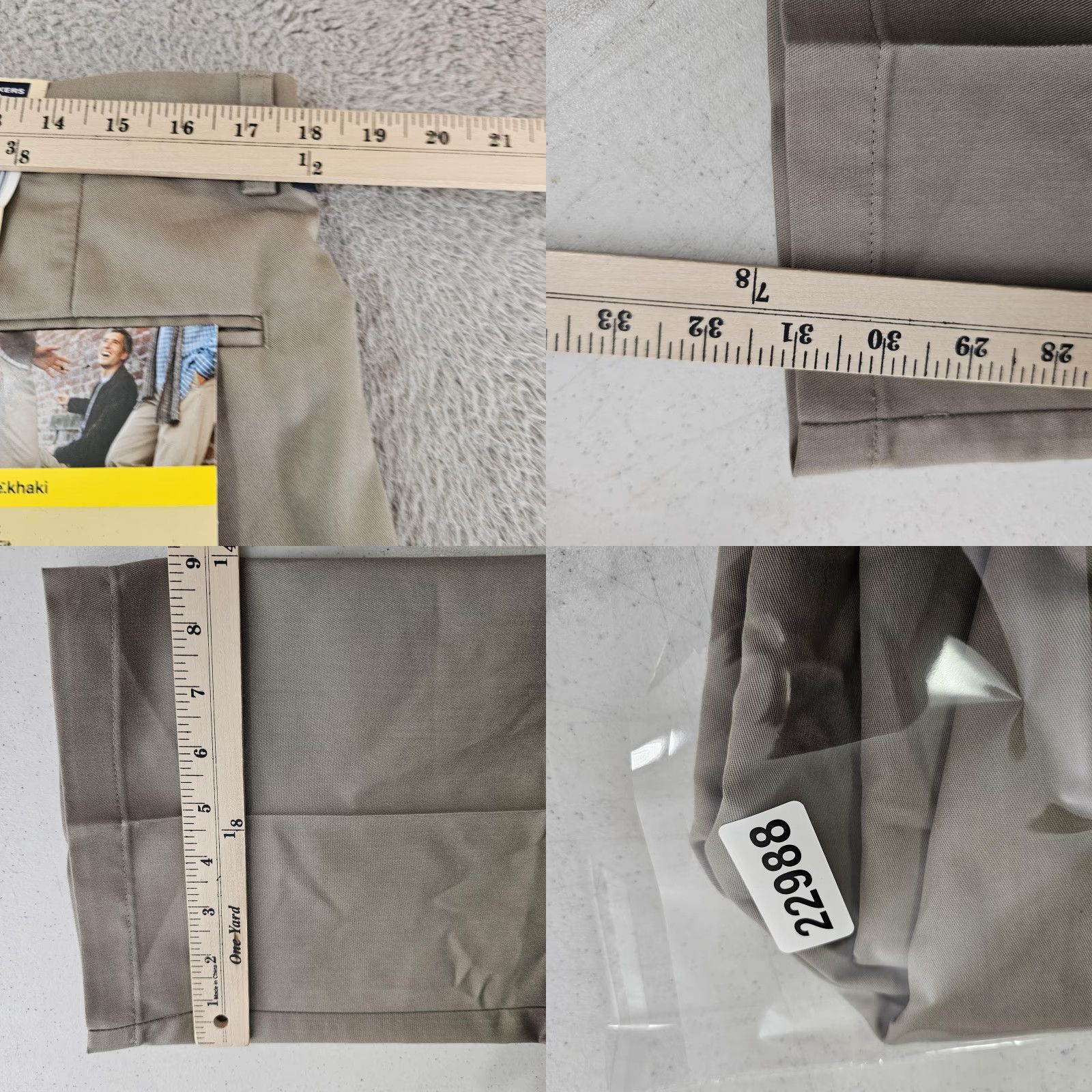 Dockers Dockers Pants Mens 36x32 Khaki Flat Front Relaxed ProStyle Stain Defender Wrinkle Resistant Pockets Size US 36 / EU 52 - 9 Thumbnail