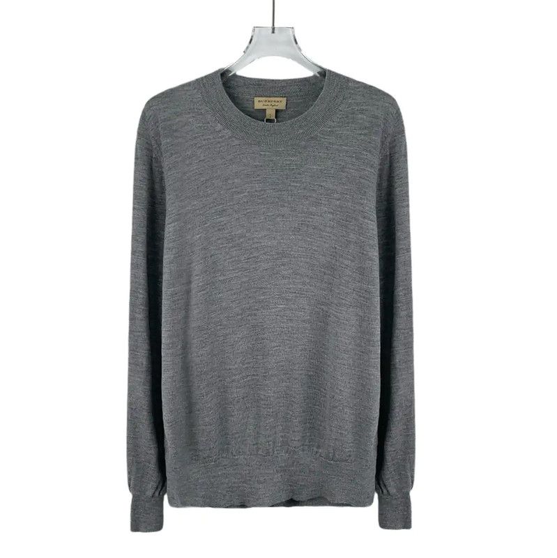 Burberry Burberry Gray Women's Wool Knit Sweater Size L / US 10 / IT 46 - 1 Thumbnail
