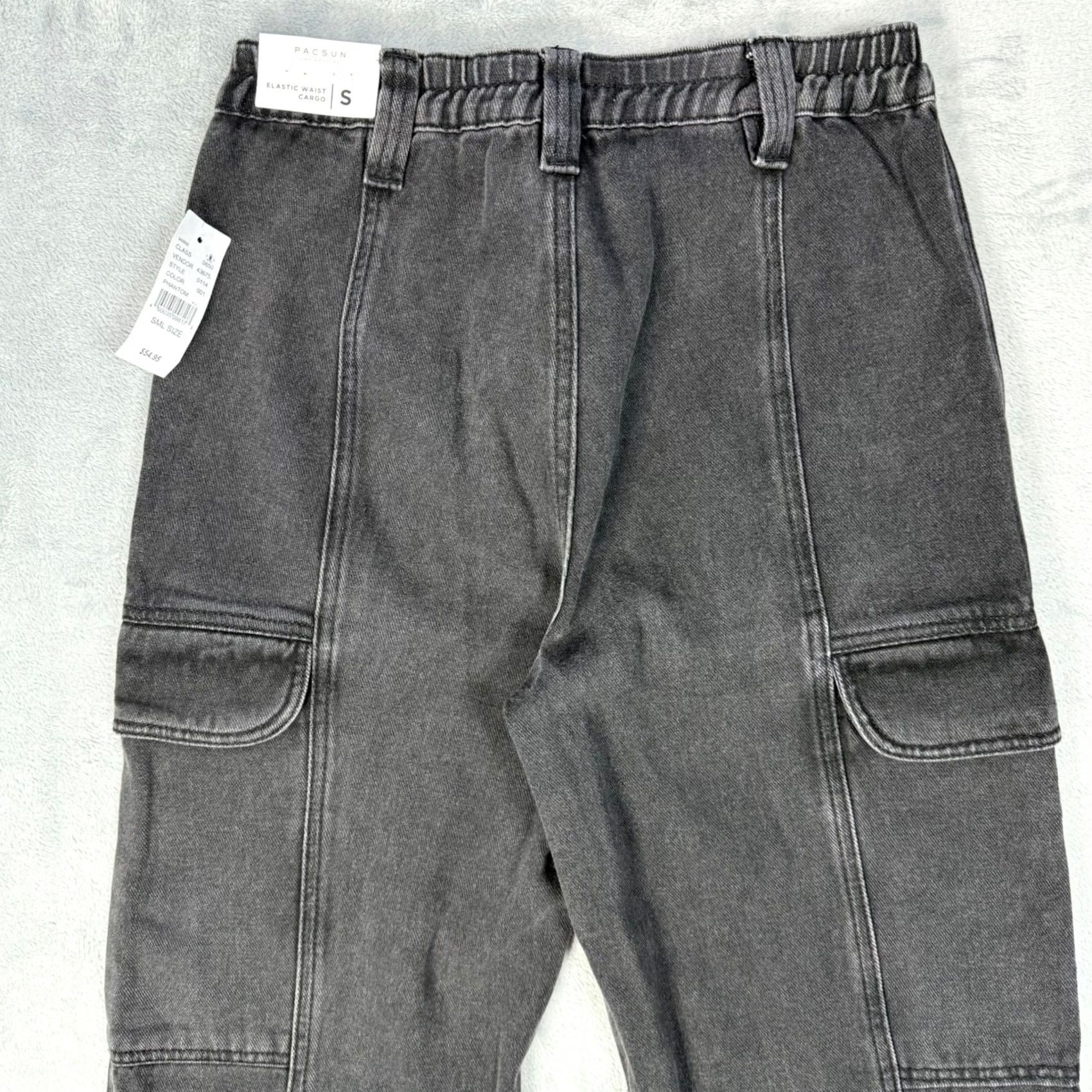 Pacsun PacSun: Black Denim Cargo Pants Women Size S - Waist 14 Size 28" / US 6 / IT 42 - 5 Thumbnail