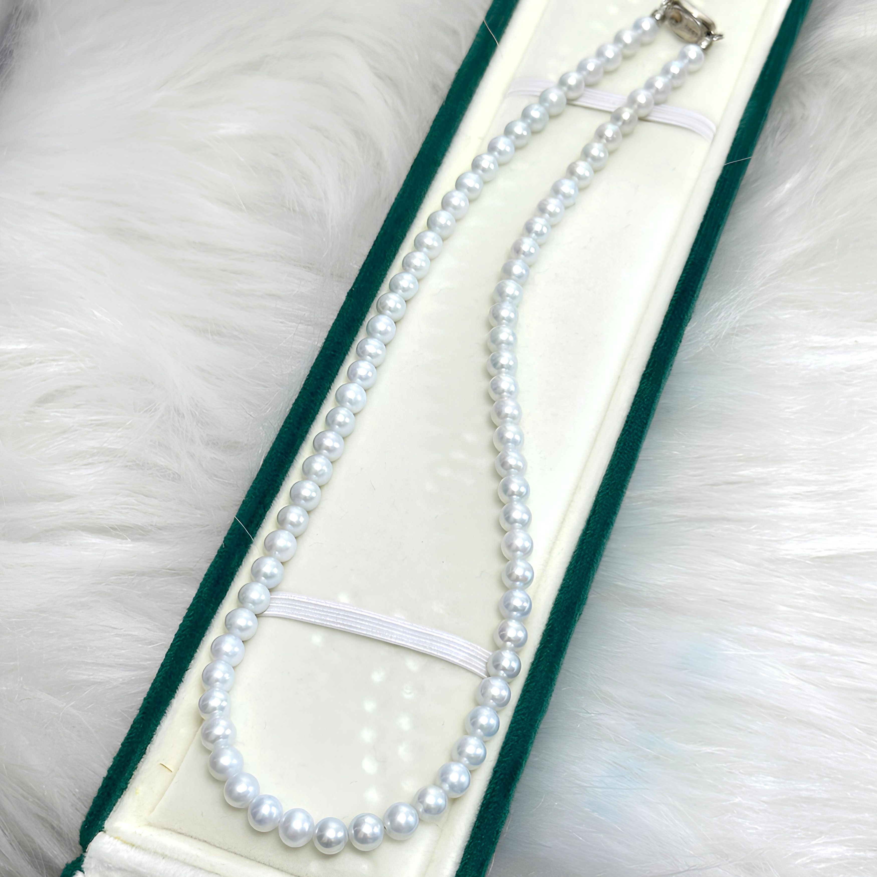 Designer Cold Blue Pearl Necklace Size ONE SIZE - 7 Thumbnail
