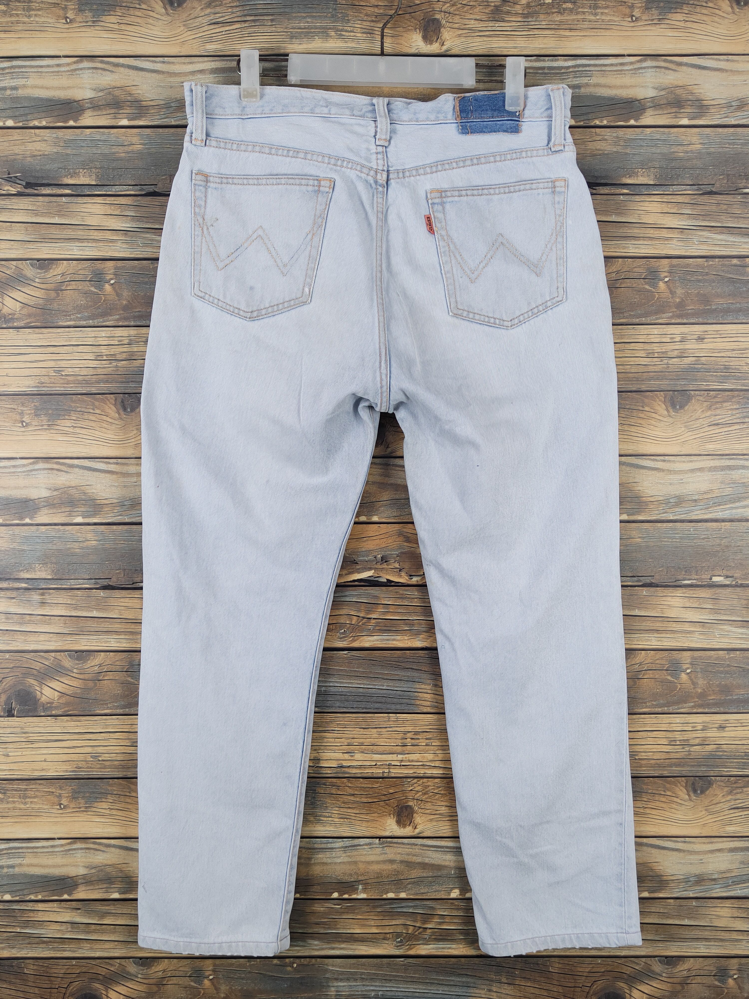 Edwin Edwin Light Blue Distressed Ripped denim Jeans #W1696 Size US 33 - 7 Thumbnail