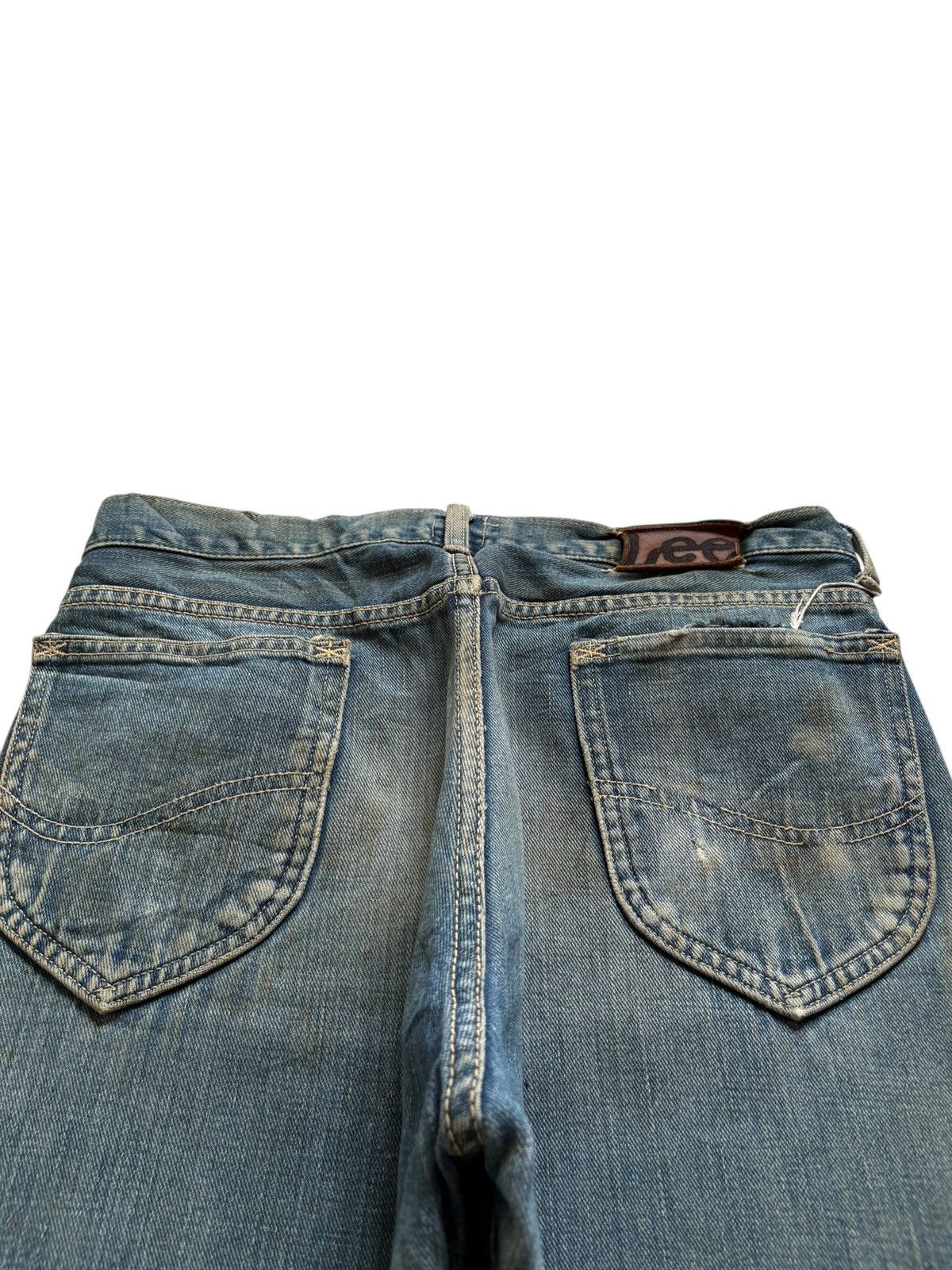 Lee Vintage 70s Lee Cowboy Selvedge Mud Wash Baggy Jeans Size US 30 / EU 46 - 10 Thumbnail