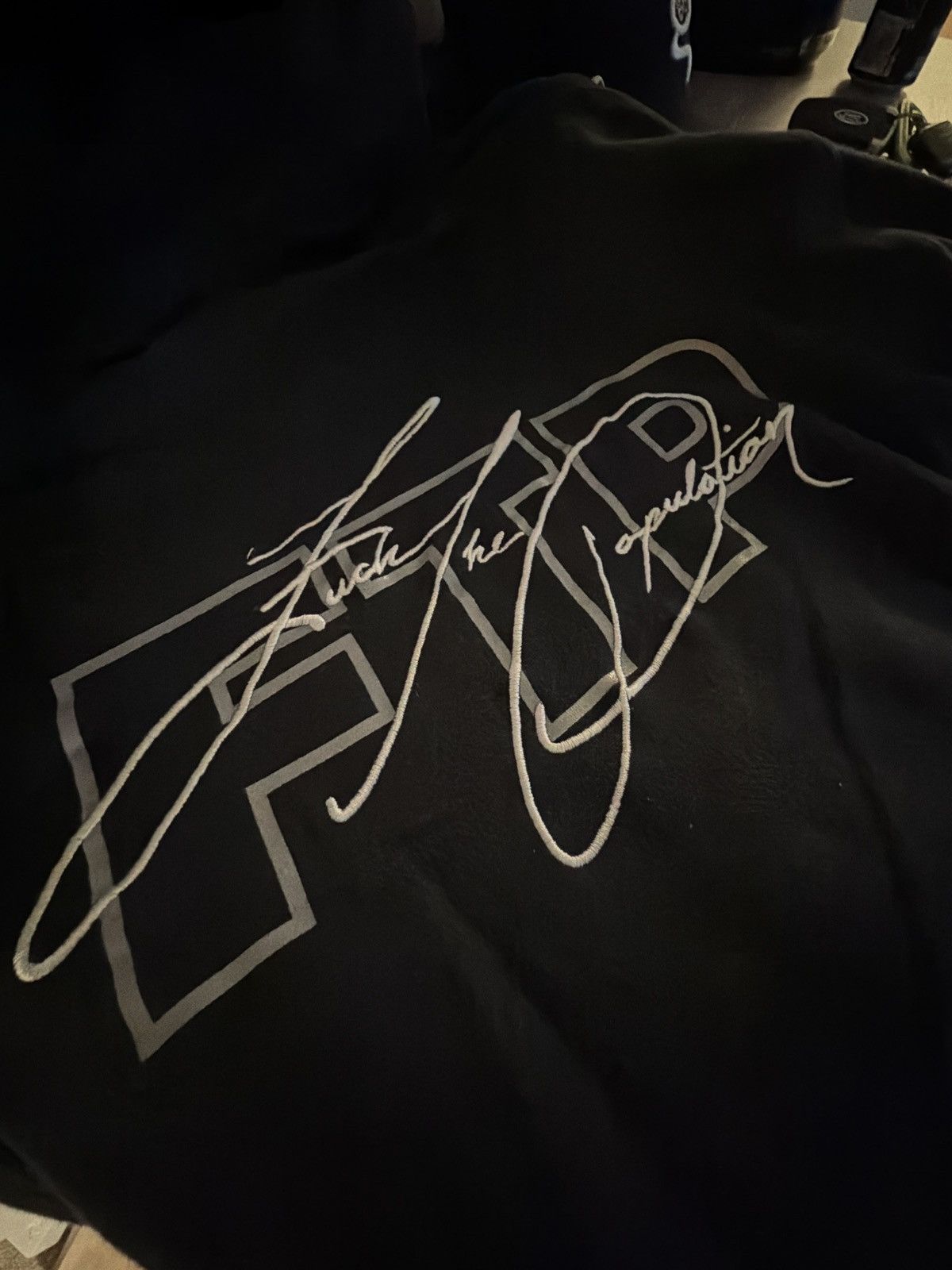 Fuck The Population FTP Script Logo Hoodie Size US L / EU 52-54 / 3 - 3 Thumbnail