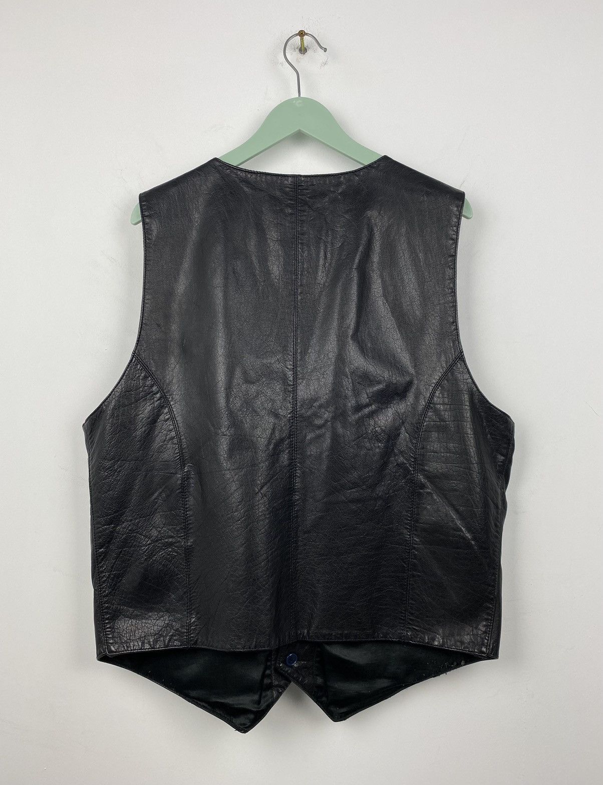Genuine Leather Vintage Apollo Leather Vest Biker Harley Davidson Avirex Y2K Size US L / EU 52-54 / 3 - 8 Thumbnail