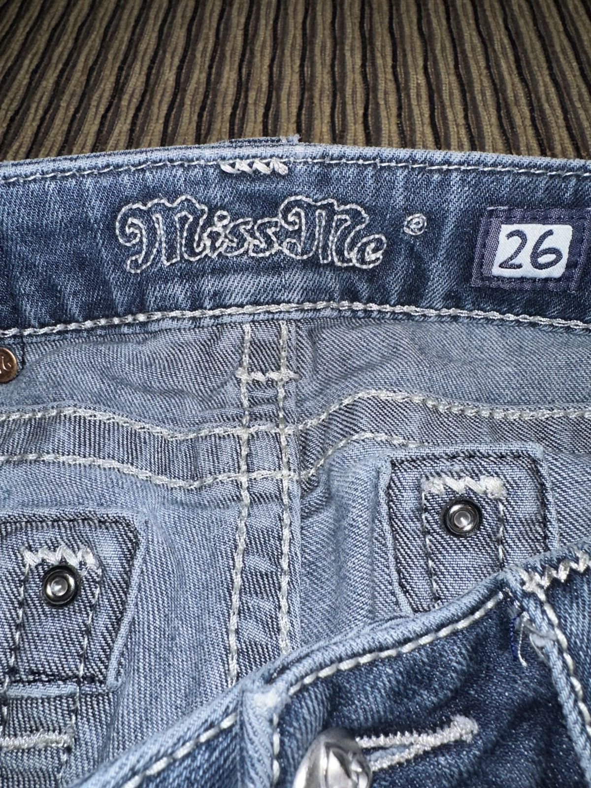 Miss Me Miss Me Bootcut Embellished Jeweled Boot Jeans JM8306B Size 30" / US 8 / IT 44 - 7 Thumbnail