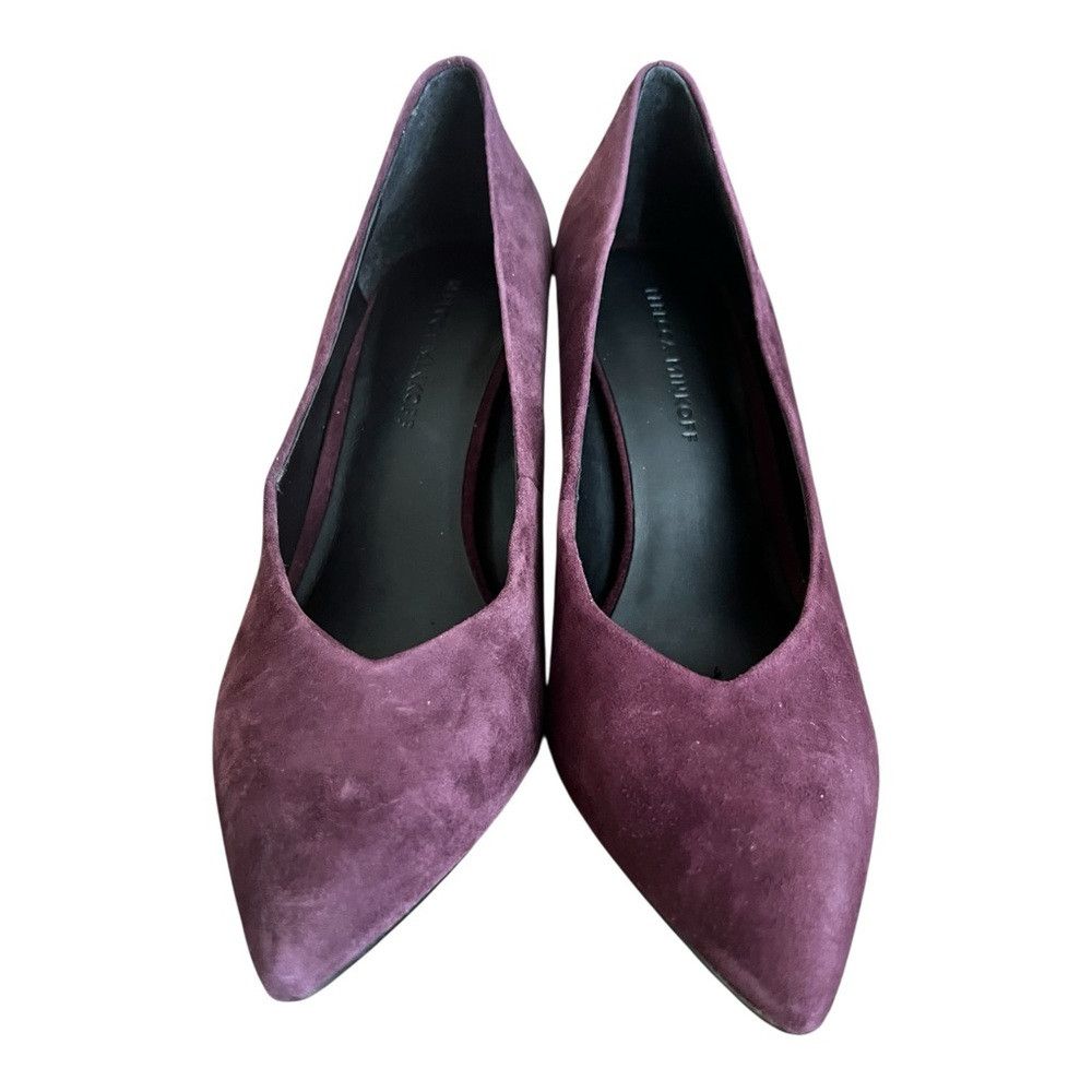 Rebecca Minkoff Rebecca Minkoff Zuria Suede Pumps Blackberry Size 8M NIB Size US 8 / IT 38 - 4 Thumbnail