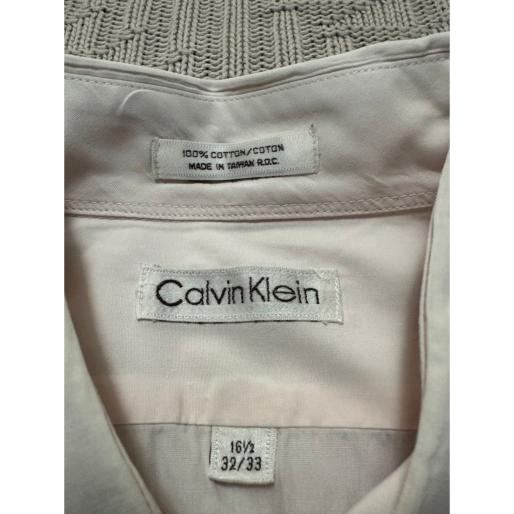 Calvin Klein Calvin Klein yellow cream button down size 16.5 Size US L / EU 52-54 / 3 - 4 Thumbnail