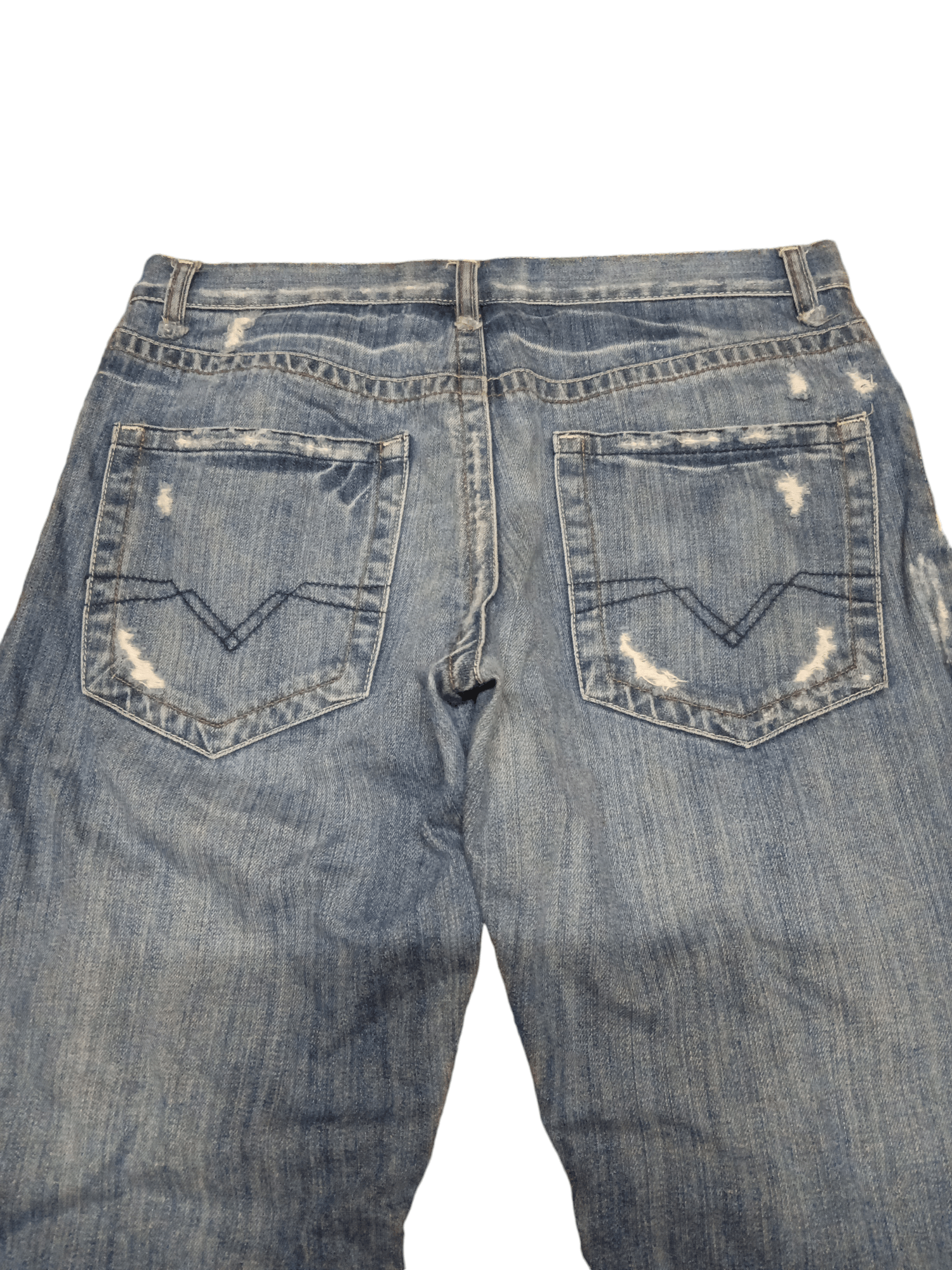 Japanese Brand distressed denim minder brand flared Size US 33 - 4 Thumbnail