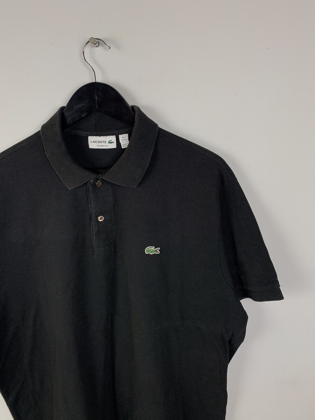 Lacoste Lacoste Black Classic Fit Cotton Polo,Poloshirt Size US XXL / EU 58 / 5 - 3 Thumbnail
