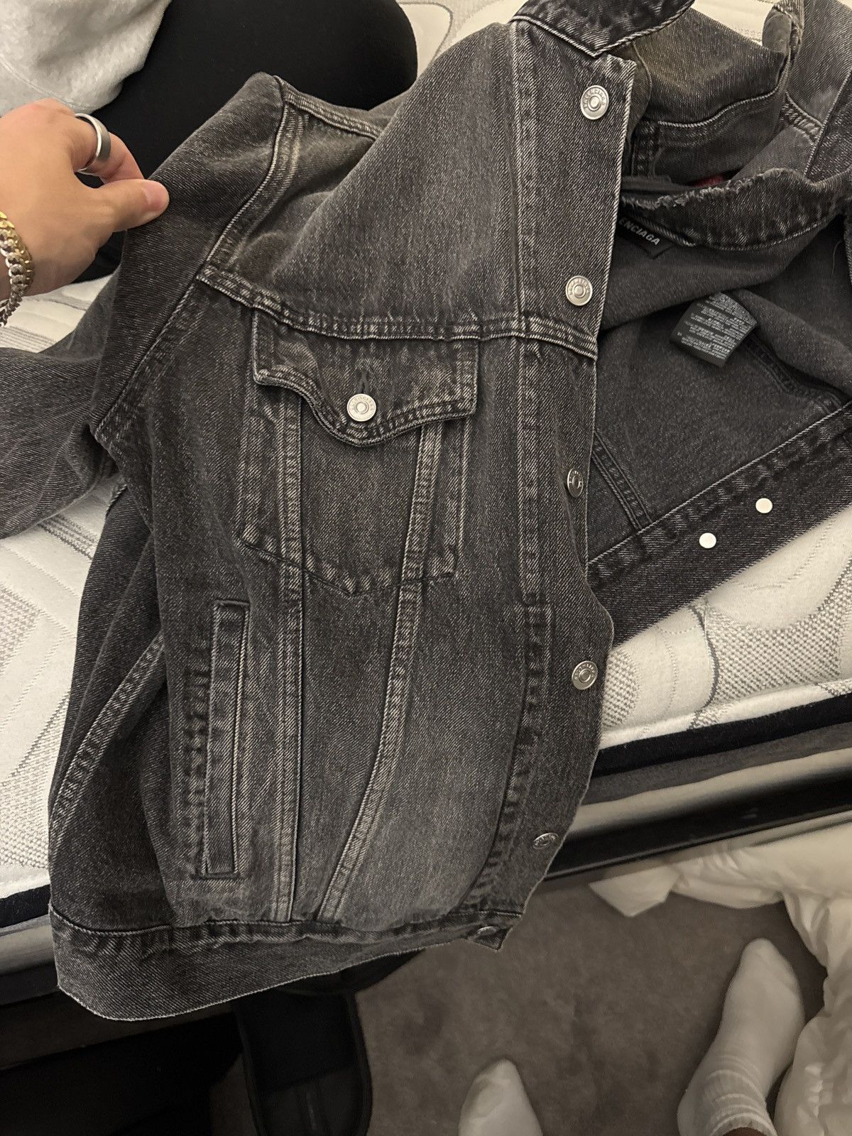 Balenciaga Black Balenciaga Denim with Red Logo Size US M / EU 48-50 / 2 - 1 Thumbnail