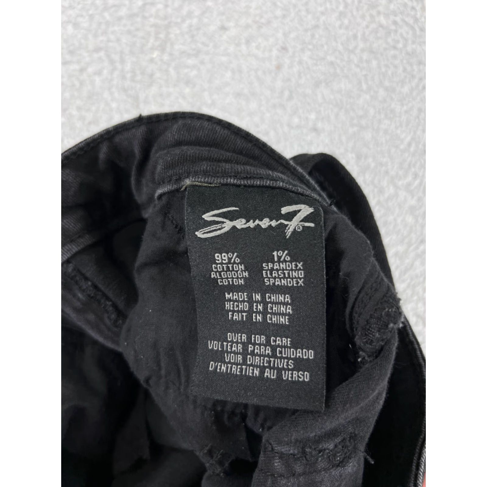 Vintage Seven7 Jeans Womens Black Denim Skinny Mid Rise 4 Size 27" / US 4 / IT 40 - 3 Thumbnail