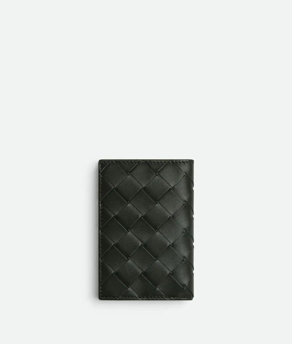 Bottega Veneta o1lf3ng10525 Size: OS / Intrecciato Flap Card Case Green Size ONE SIZE - 2 Thumbnail