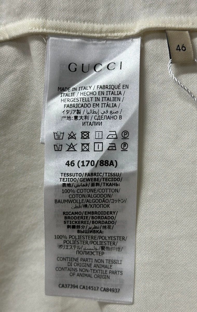 Gucci Gucci Embroidered white shirt in the palm of your hand Size US S / EU 44-46 / 1 - 6 Thumbnail
