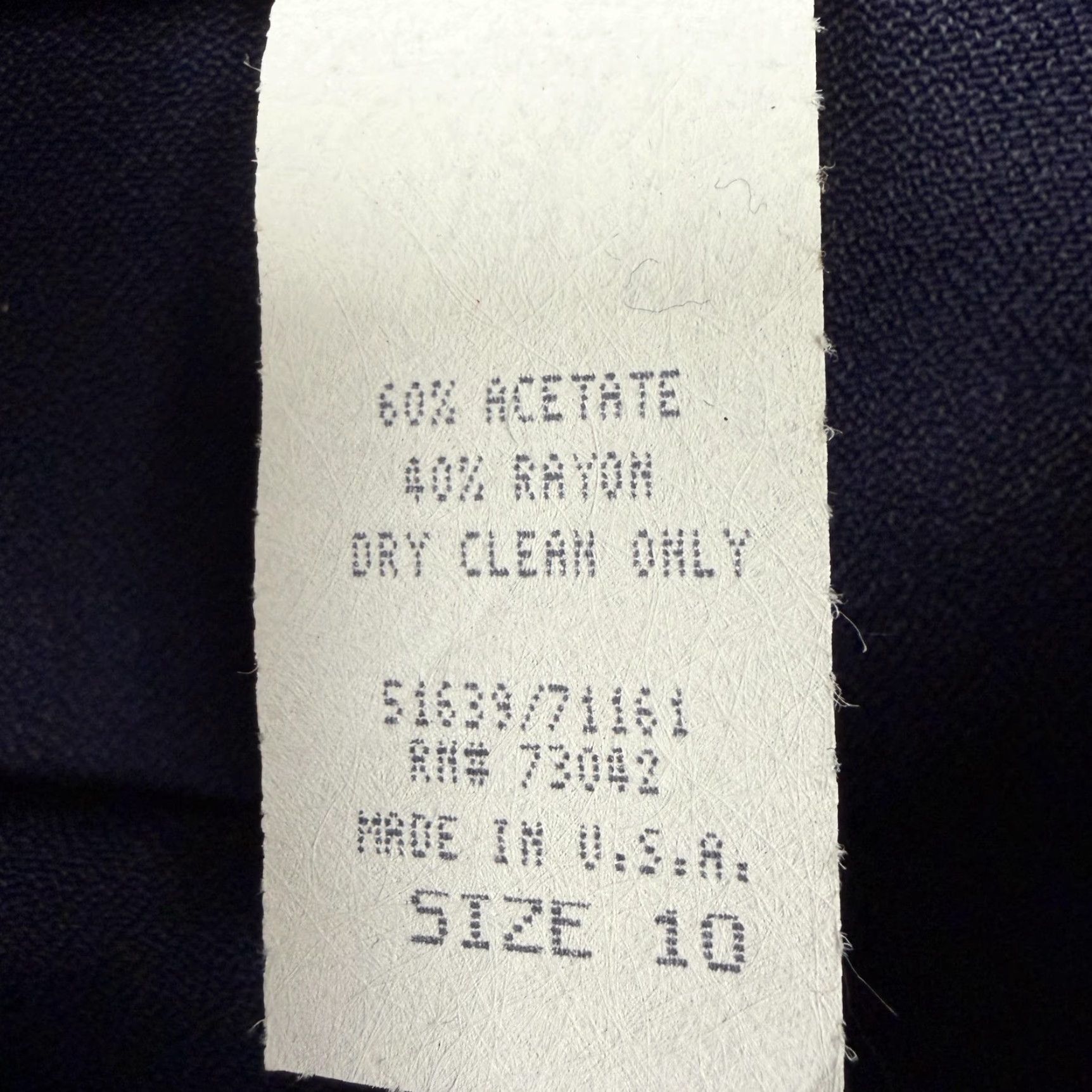 Vintage VINTAGE Evidence Skirt Women Navy A-Line Knee Length 10 Regular Office Casual Dark Academia 80s 90s Mens? Womens Size 32" / US 10 / IT 46 - 5 Thumbnail