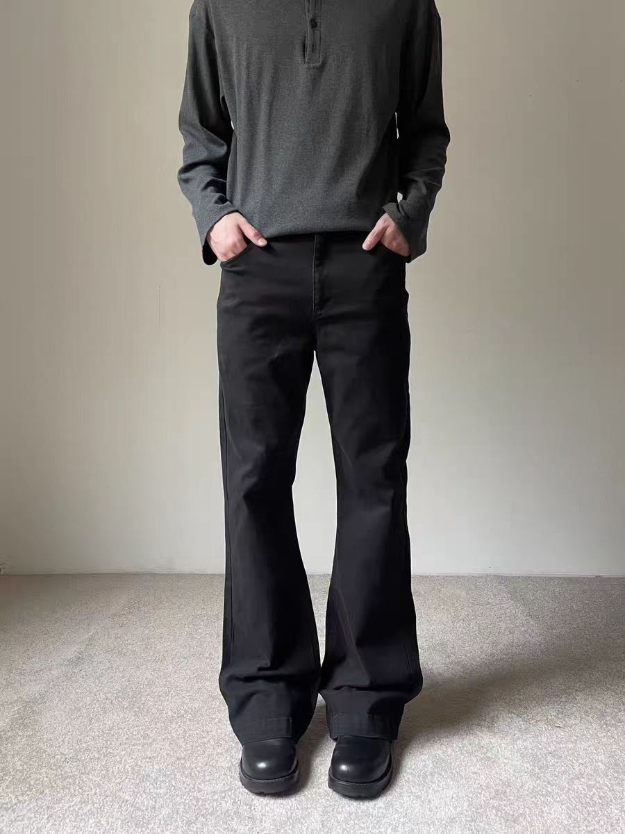 Jean Black loose-fitting casual work pants Size US 34 / EU 50 - 2 Thumbnail