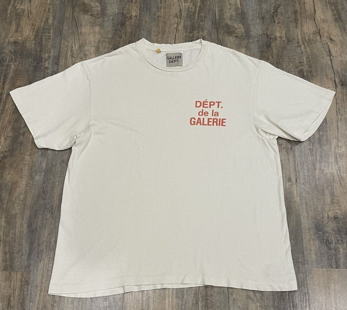 Gallery Dept. RARE Gallery Dept French Logo Tee Cream Orange Souvenir Size US L / EU 52-54 / 3 - 2 Thumbnail