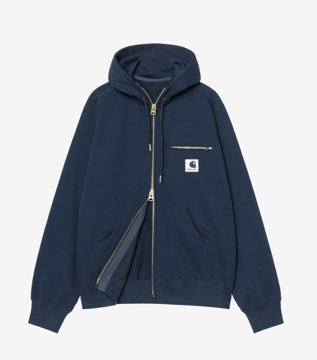 Carhartt Wip × Sacai Sacai x Carhartt WIP Cotton Jersey Hoodie Size Small - 2 JPN Size US S / EU 44-46 / 1 - 9 Thumbnail