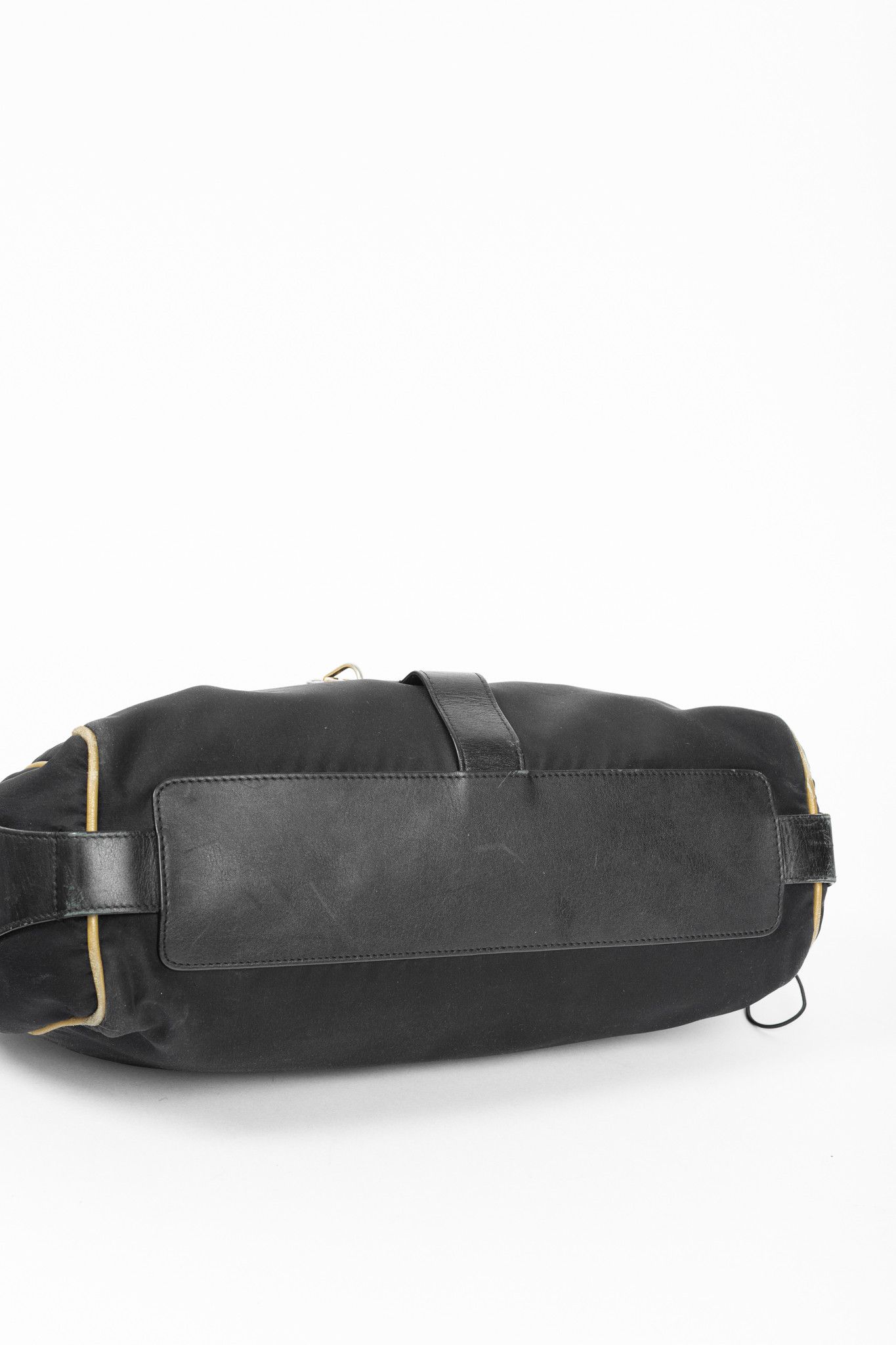 Escada Sport Escada Sport Black Nylon Leather-Trim Rope-Strap Hobo Size ONE SIZE - 5 Thumbnail