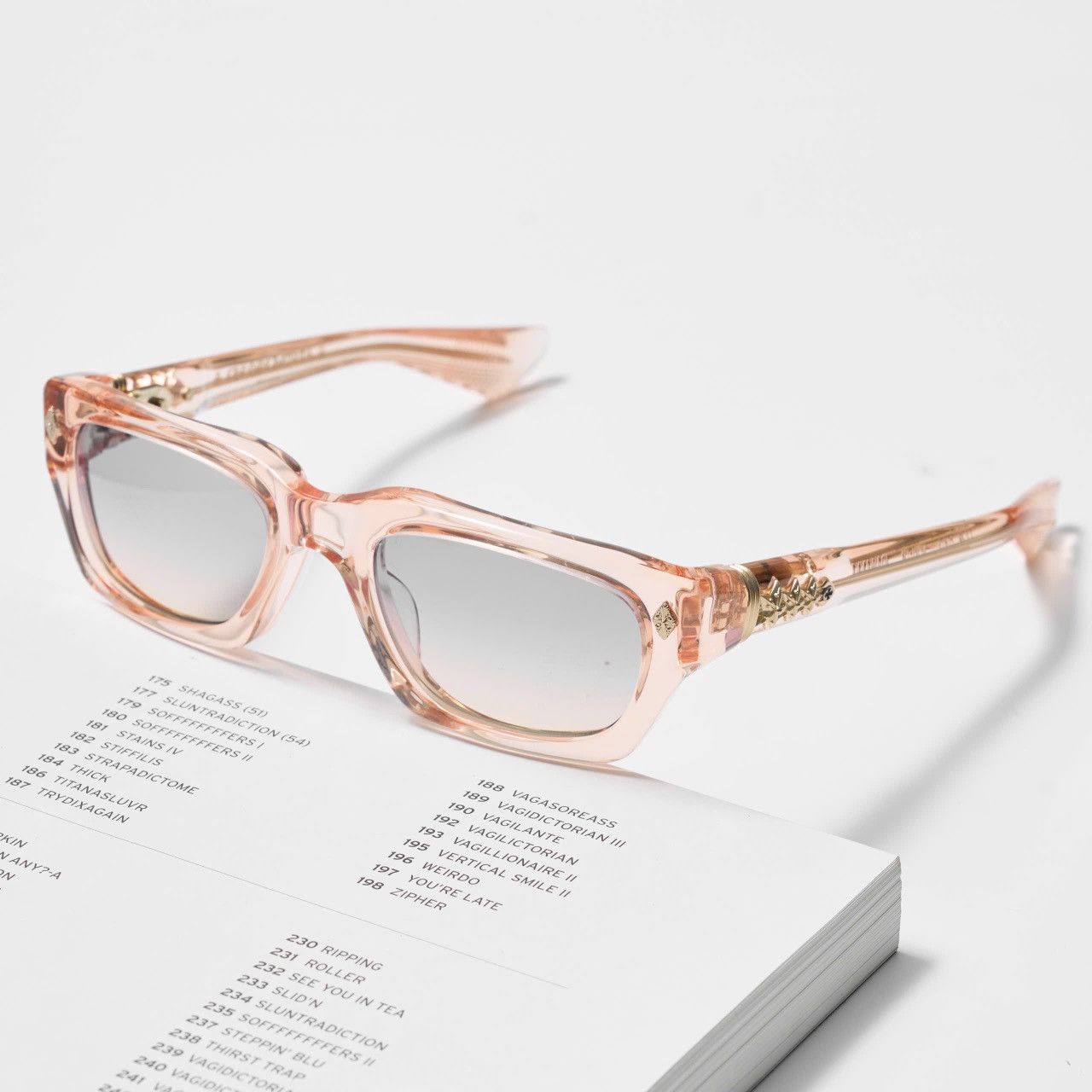 Chrome Hearts CHROME HEARTS IDAWANNA PINK CRYSTAL SUNGLASSES Size ONE SIZE - 2 Thumbnail