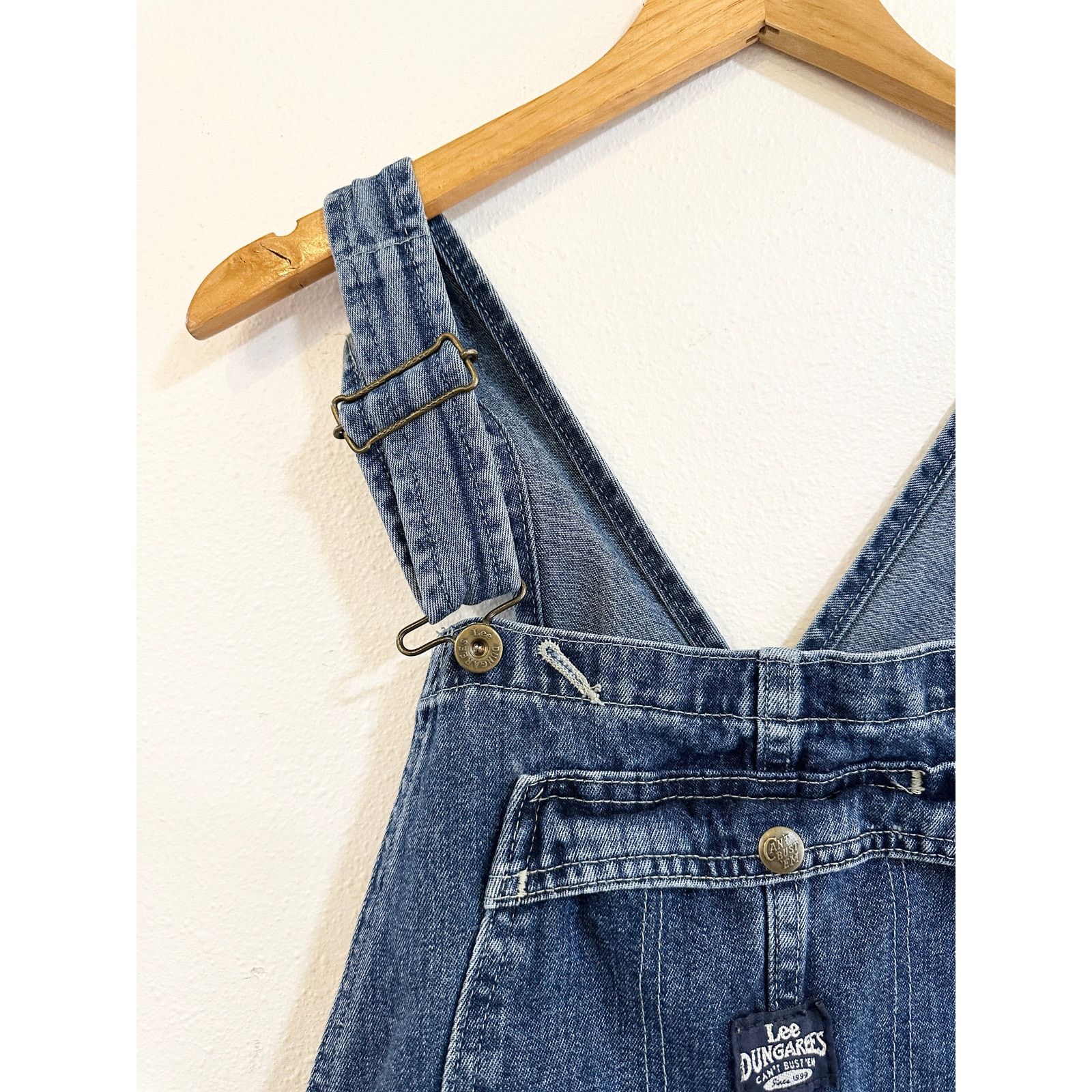 Lee Vintage 90's Lee Dungarees Shortalls Women's Medium Size 30" / US 8 / IT 44 - 3 Thumbnail