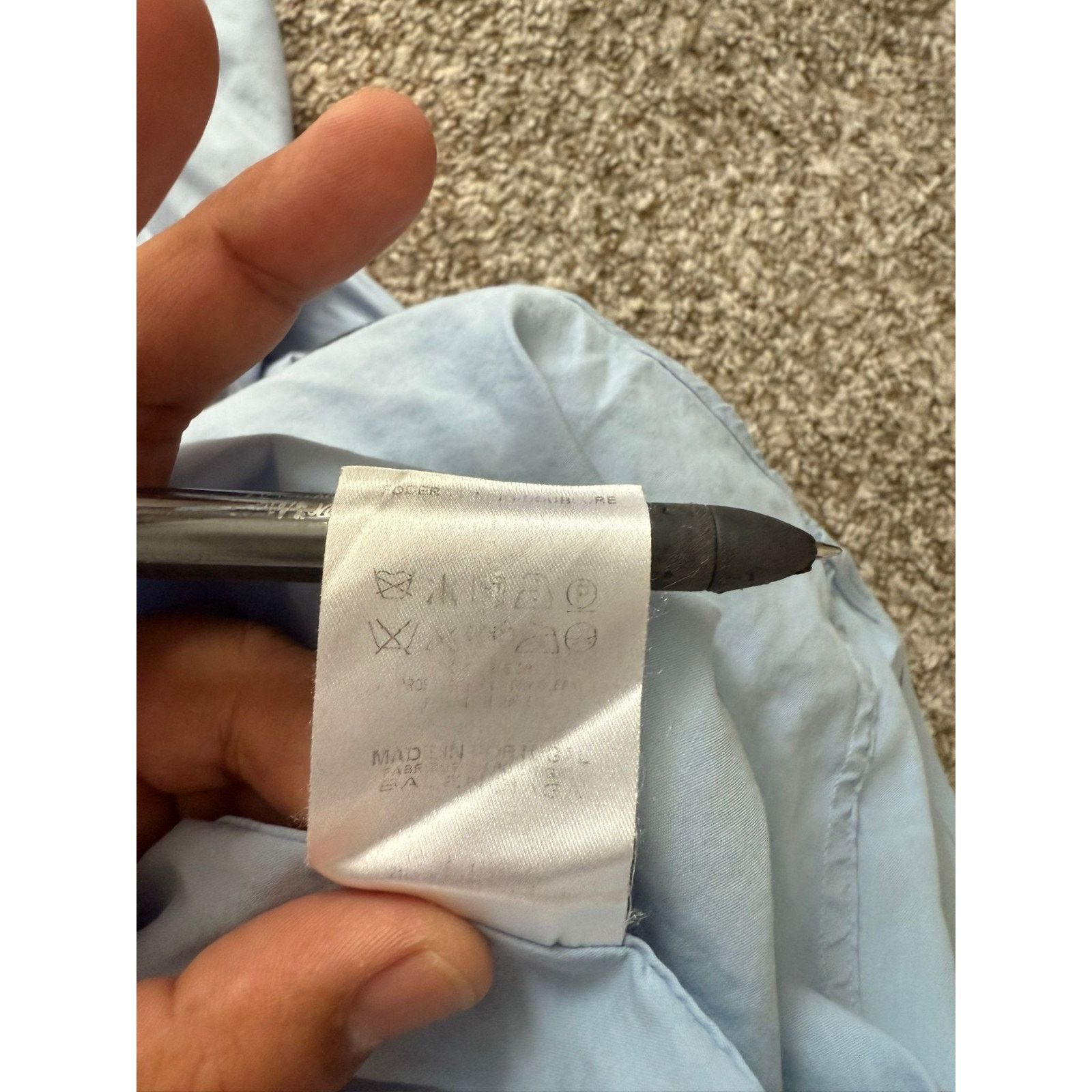 Balenciaga Balenciaga Paris Light Blue size 16/42 Cotton Shirt Size US XS / EU 42 / 0 - 4 Thumbnail