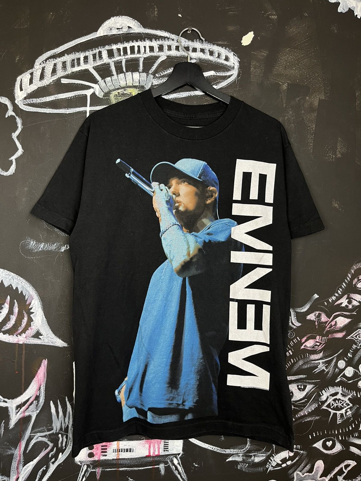 Eminem × Vintage Vintage Eminem Full Print Y2k Black Tee Size US M / EU 48-50 / 2 - 1 Thumbnail