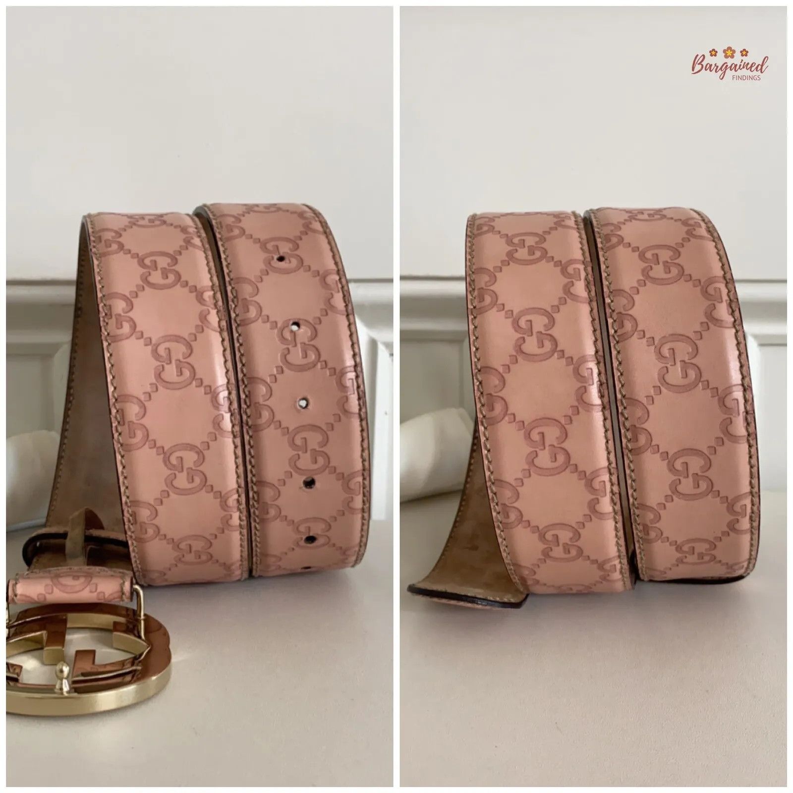 Gucci Gucci Guccissima Leather Gold Interlocking G Buckle Belt Size ONE SIZE - 9 Thumbnail