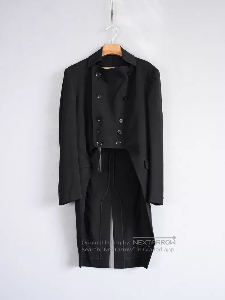 Yohji Yamamoto Yohji Yamamoto Size 1 11SS deformed collar tailcoat overcoa Size 38R - 4 Thumbnail