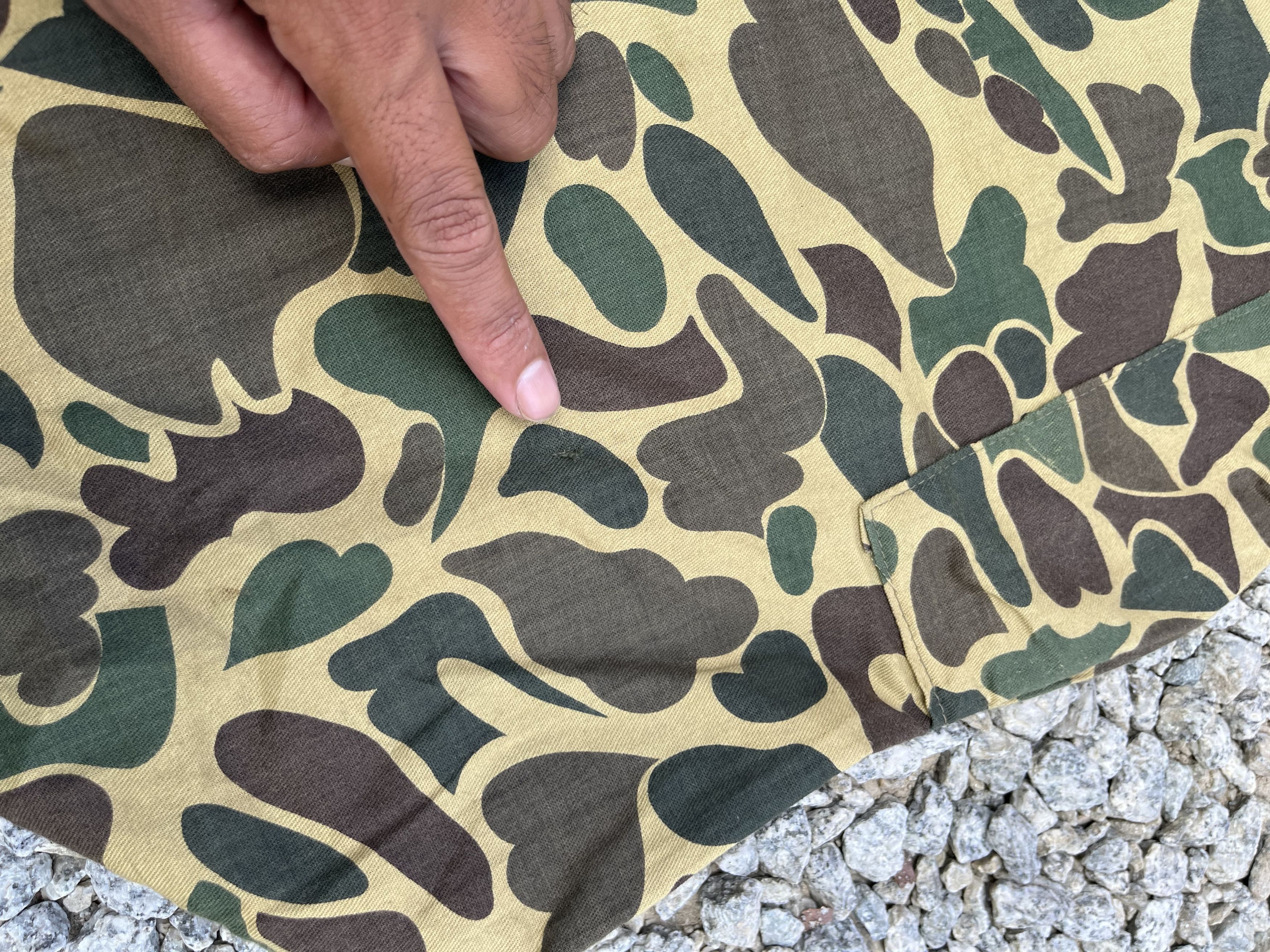 Japanese Brand × Vintage Vintage 80s Army Frog Skin Camouflage Military Style Size US 38 / EU 54 - 14 Thumbnail