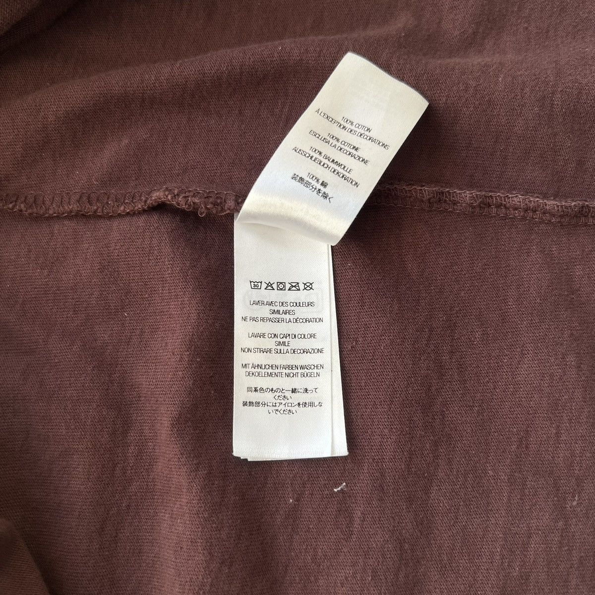 Supreme Supreme Washed Script S/S Top L dark brown L Size US L / EU 52-54 / 3 - 6 Thumbnail