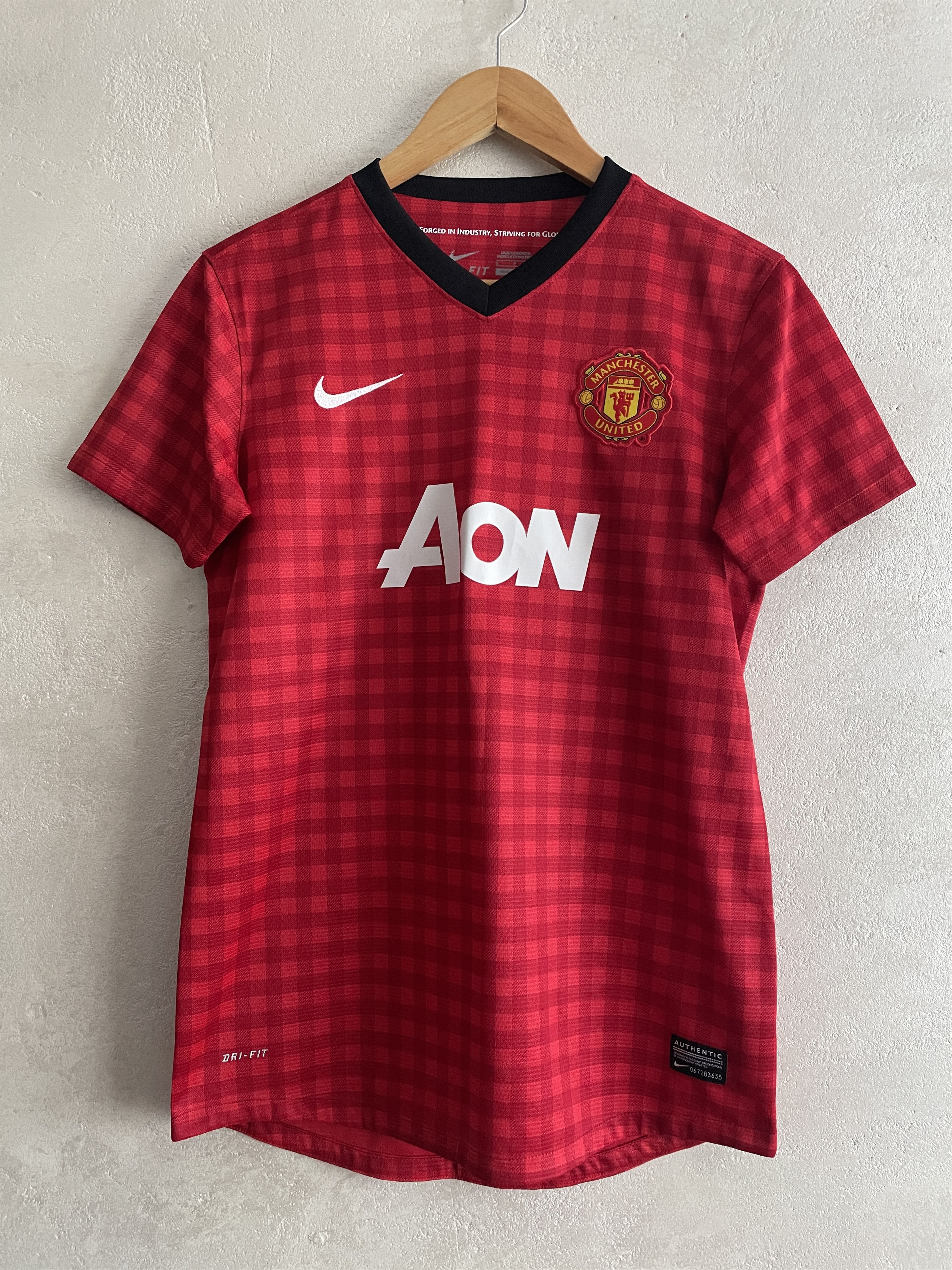 Nike Manchester United Home Kit 2012 2013 Shirt Soccer Jersey Size S / US 4 / IT 40 - 1 Thumbnail