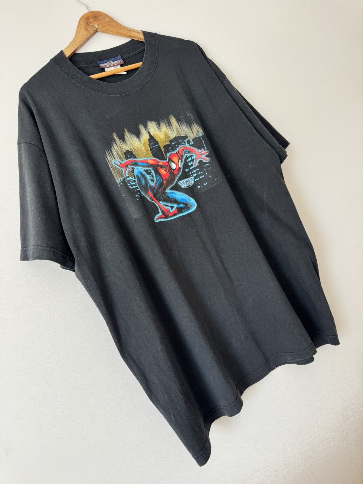 Marvel Comics Vintage Spider-Man 2000 Big Logo T-shirt Black Tee Size US XL / EU 56 / 4 - 4 Thumbnail