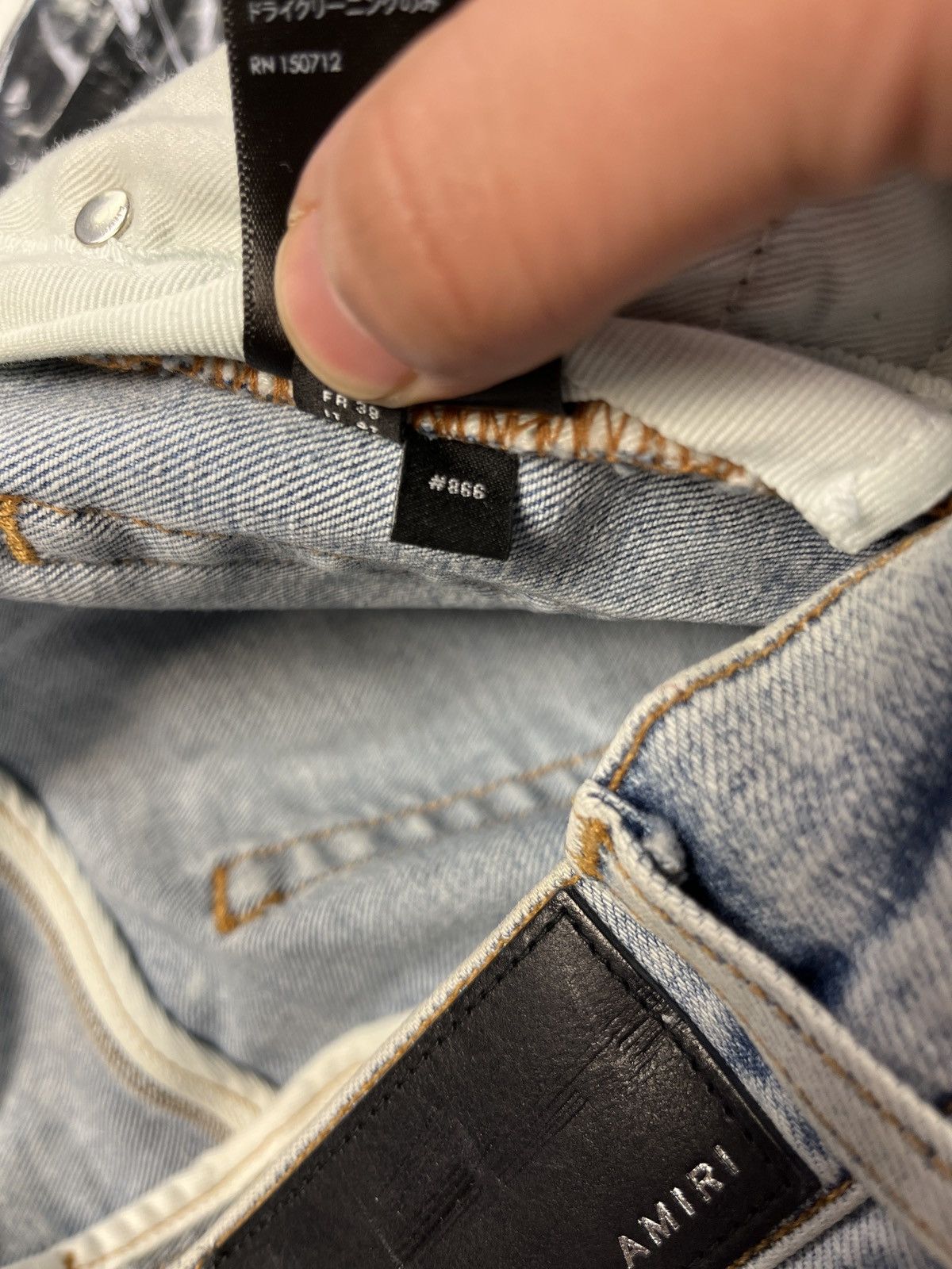 Amiri Amiri Blue Jean Size US 31 - 8 Thumbnail