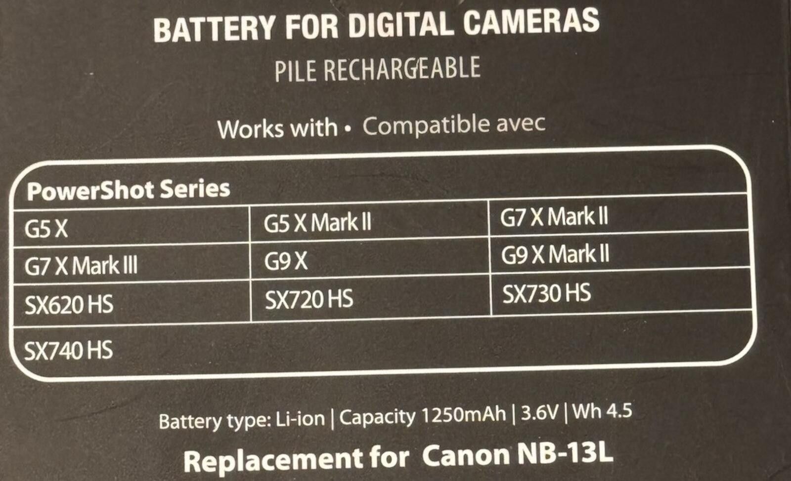 Other Digipower Re-fuel Camera Battery for Canon NB-13L [2232-33] Size ONE SIZE - 3 Thumbnail