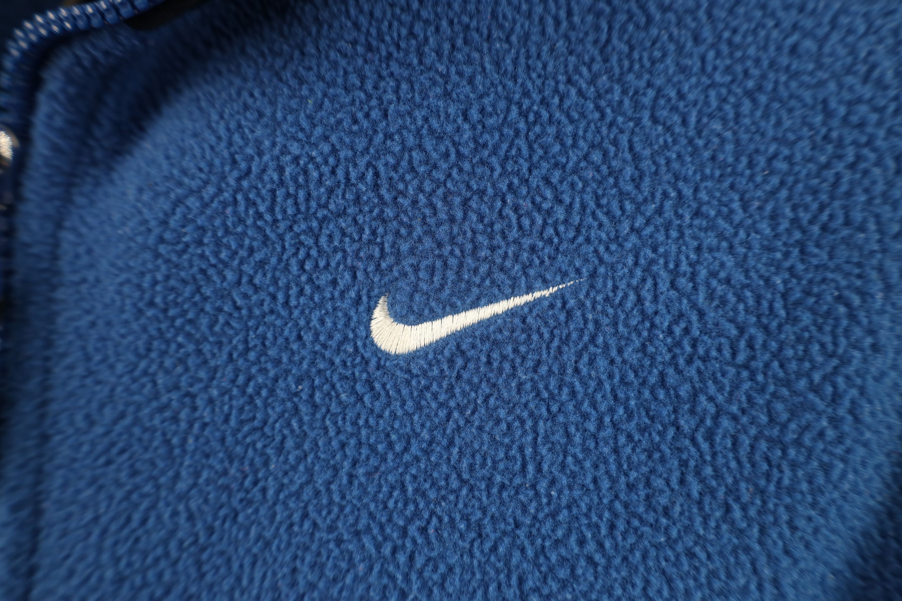 Nike Vintage 90s Nike Scott Mini Swoosh Fleece Vest Jacket Blue Size M / US 6-8 / IT 42-44 - 4 Thumbnail