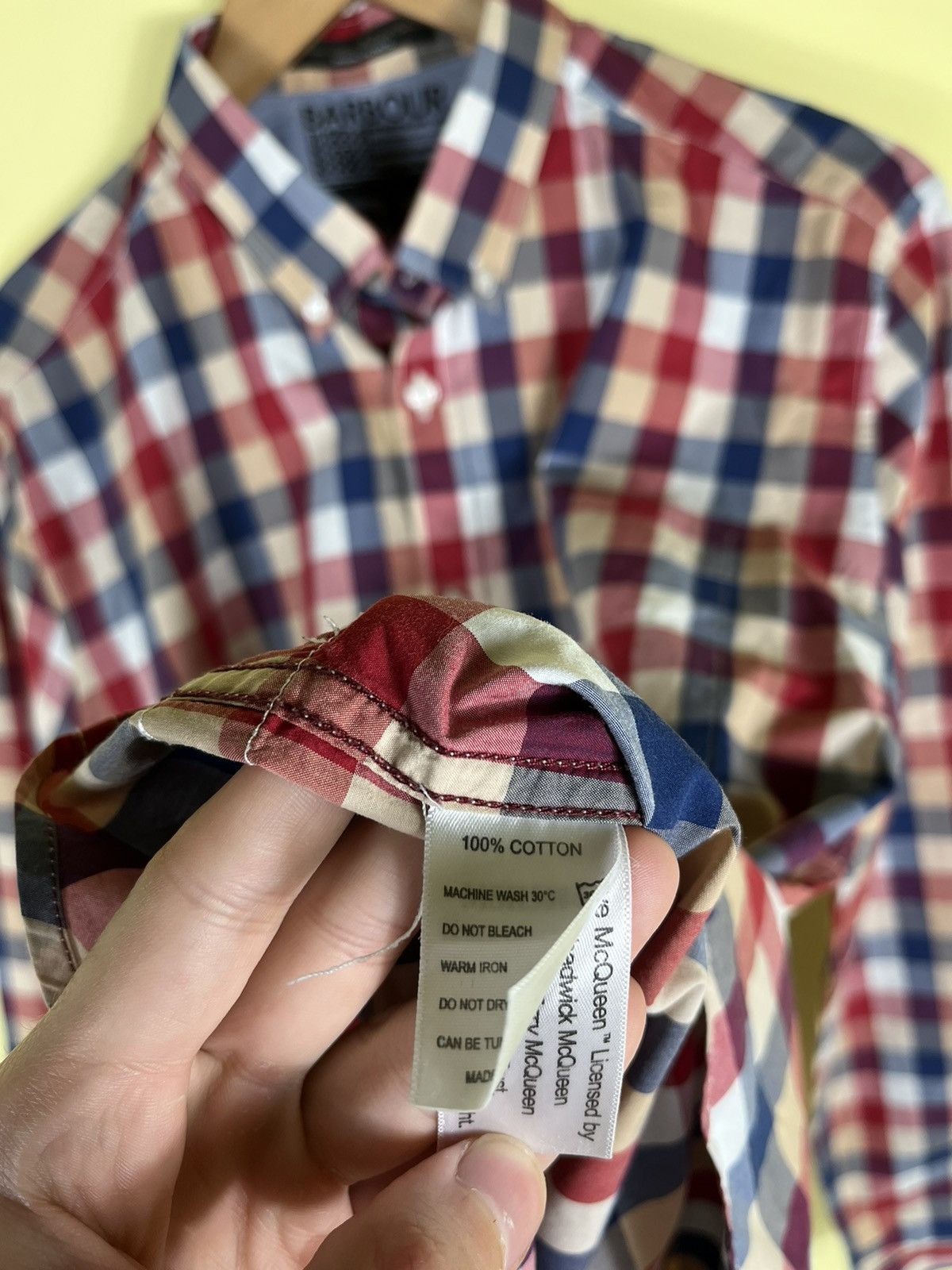 Barbour × Urban Classics Barbour international Steve McQueen checkered shirts butto Size US L / EU 52-54 / 3 - 6 Thumbnail
