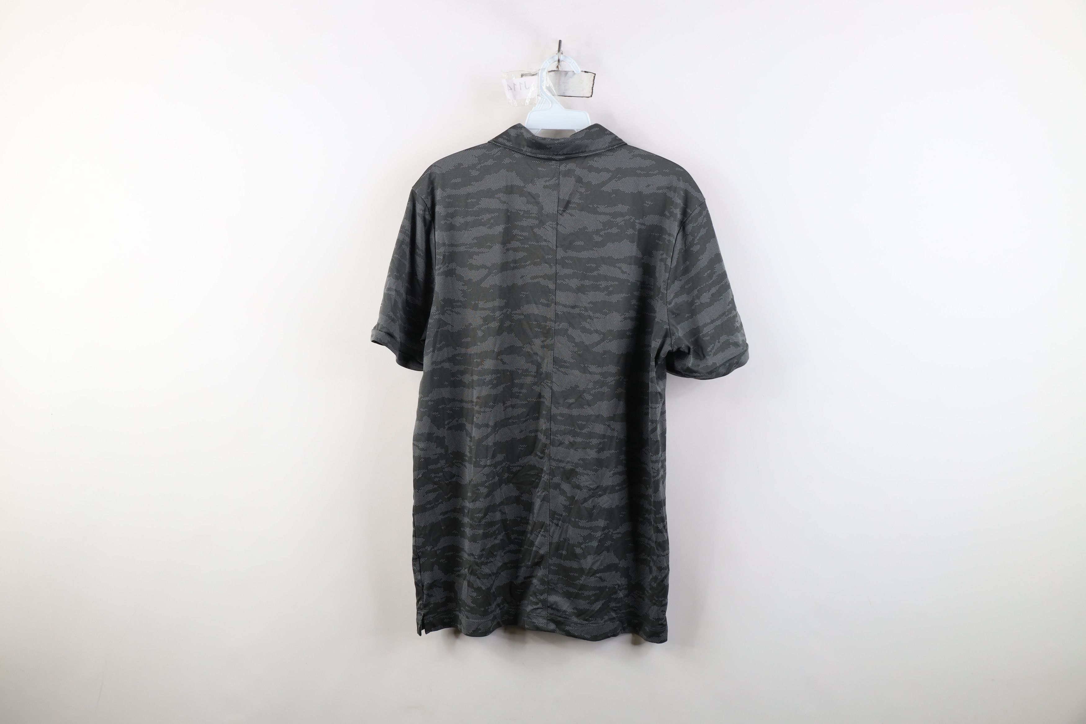 Nike Nike Scott Mini Swoosh Camouflage Knit Golf Polo Shirt Gray Size US M / EU 48-50 / 2 - 10 Thumbnail