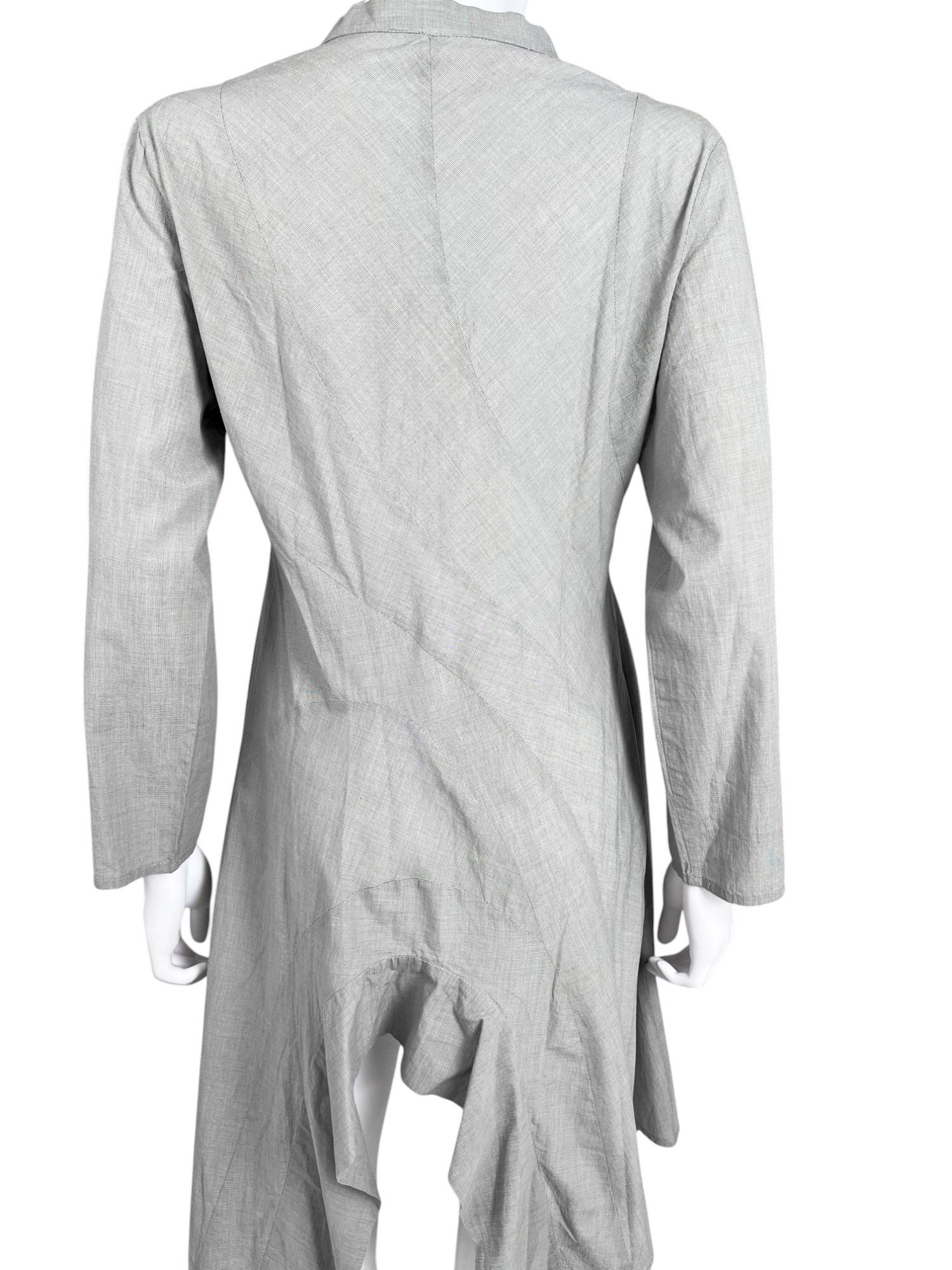 Masnada 🔥Grail! Grey Cotton Curved Shirt Size M / US 6-8 / IT 42-44 - 5 Thumbnail