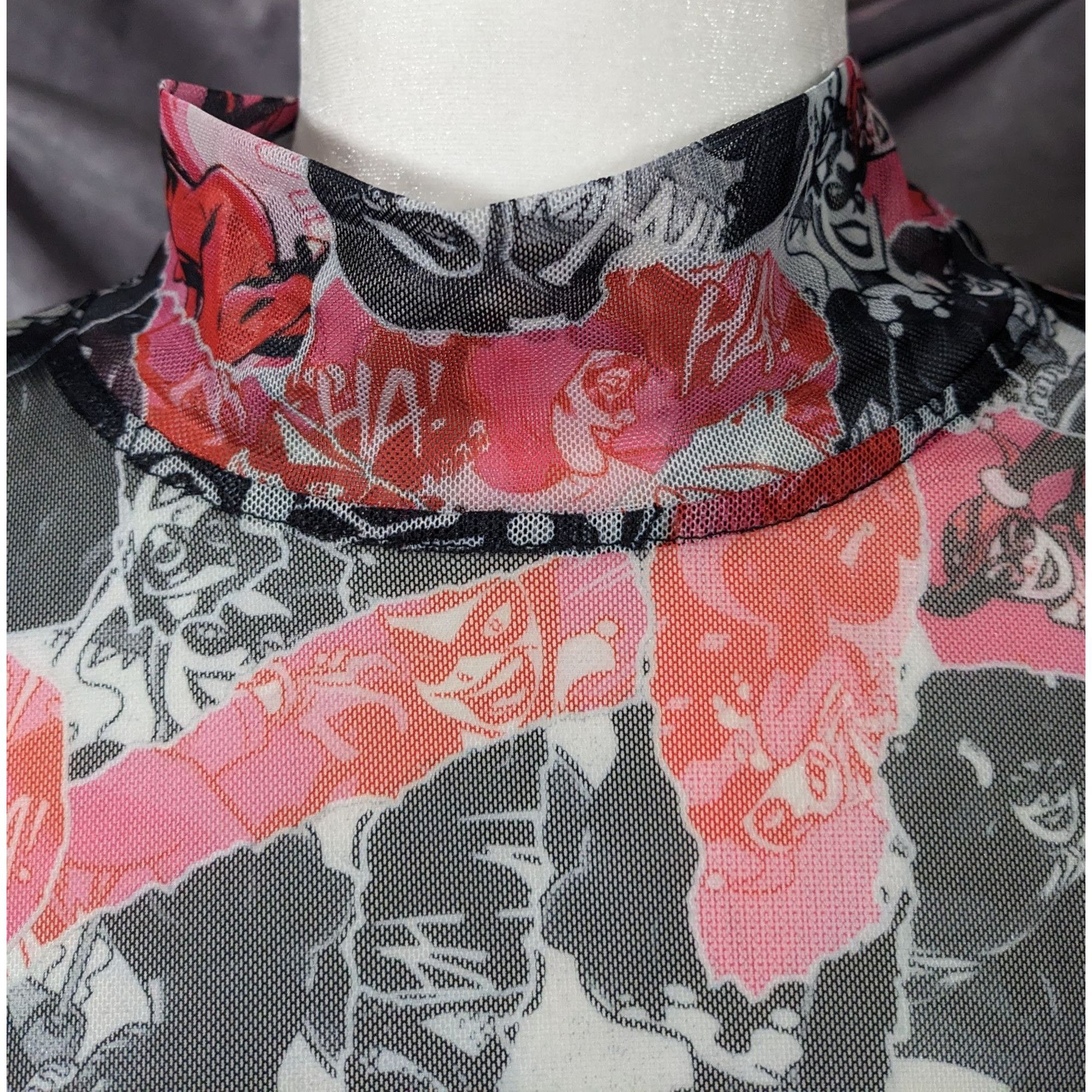 Other Harley Quinn x Smak Parlour Semi Sheer Crop Top Size 1X Size XL / US 12-14 / IT 48-50 - 13 Thumbnail