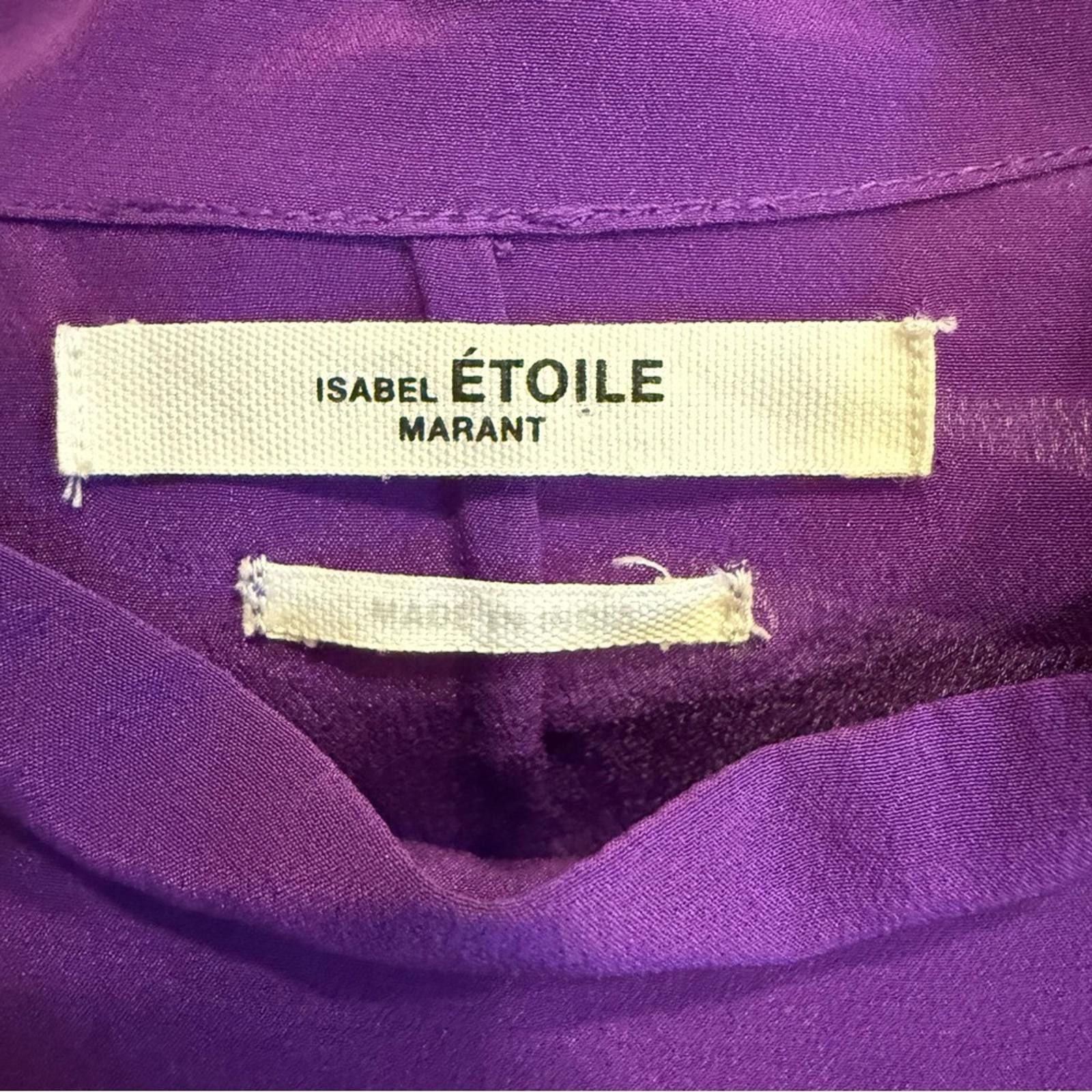 Isabel Marant Etoile Isabel Marant Yoana Purple Silk Mini Sz 36/4 Size S / US 4 / IT 40 - 9 Thumbnail