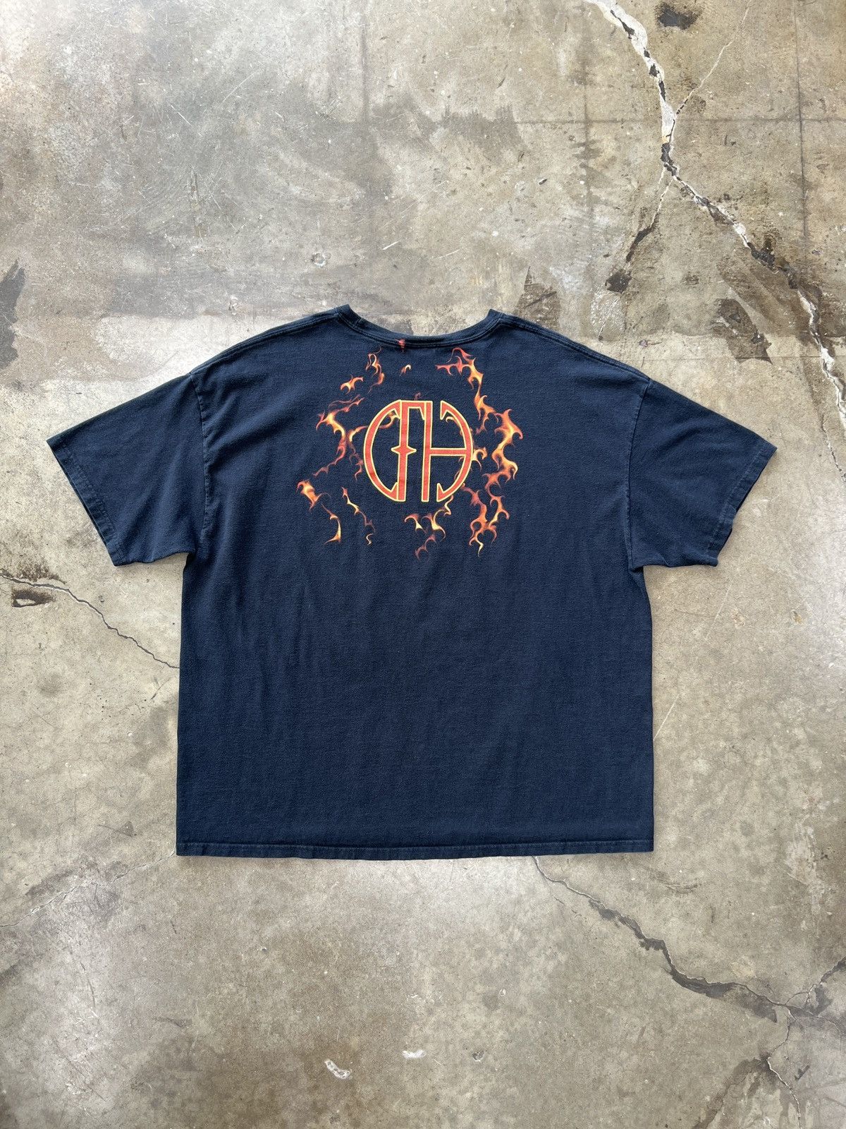 Band Tees × Vintage Vintage Pantera Cowboy From Hell Skull Flame Tee 2XL Size US XXL / EU 58 / 5 - 5 Thumbnail