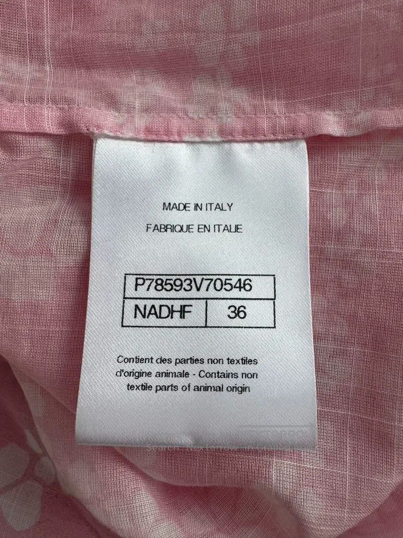 Chanel Chanel Pink printed sleeveless shirt Size XS / US 0-2 / IT 36-38 - 5 Thumbnail