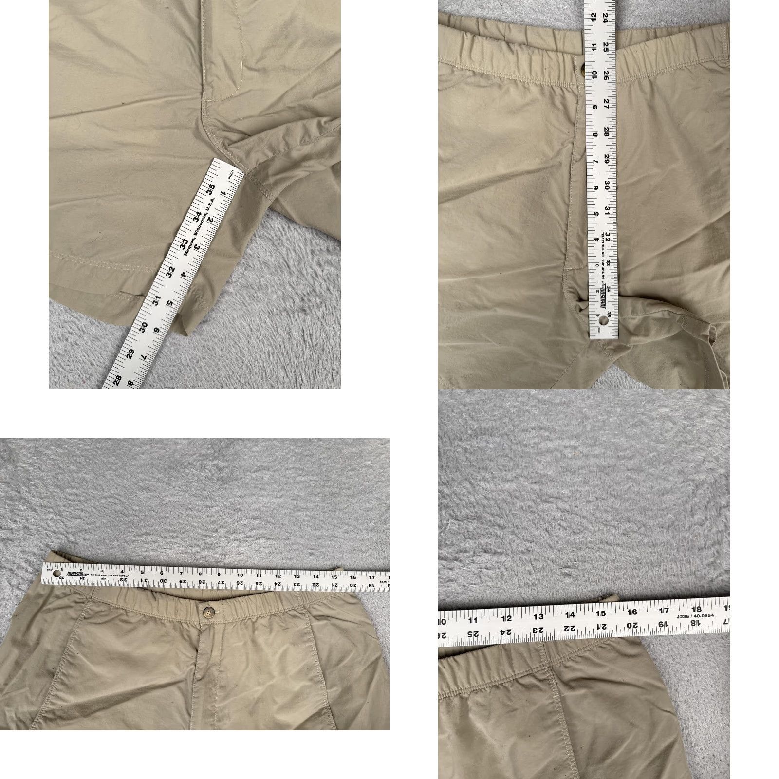 The North Face The North Face Shorts Womens Medium Beige Utility Nylon Hiking Zip Pockets Hike Size 32" / US 10 / IT 46 - 8 Thumbnail