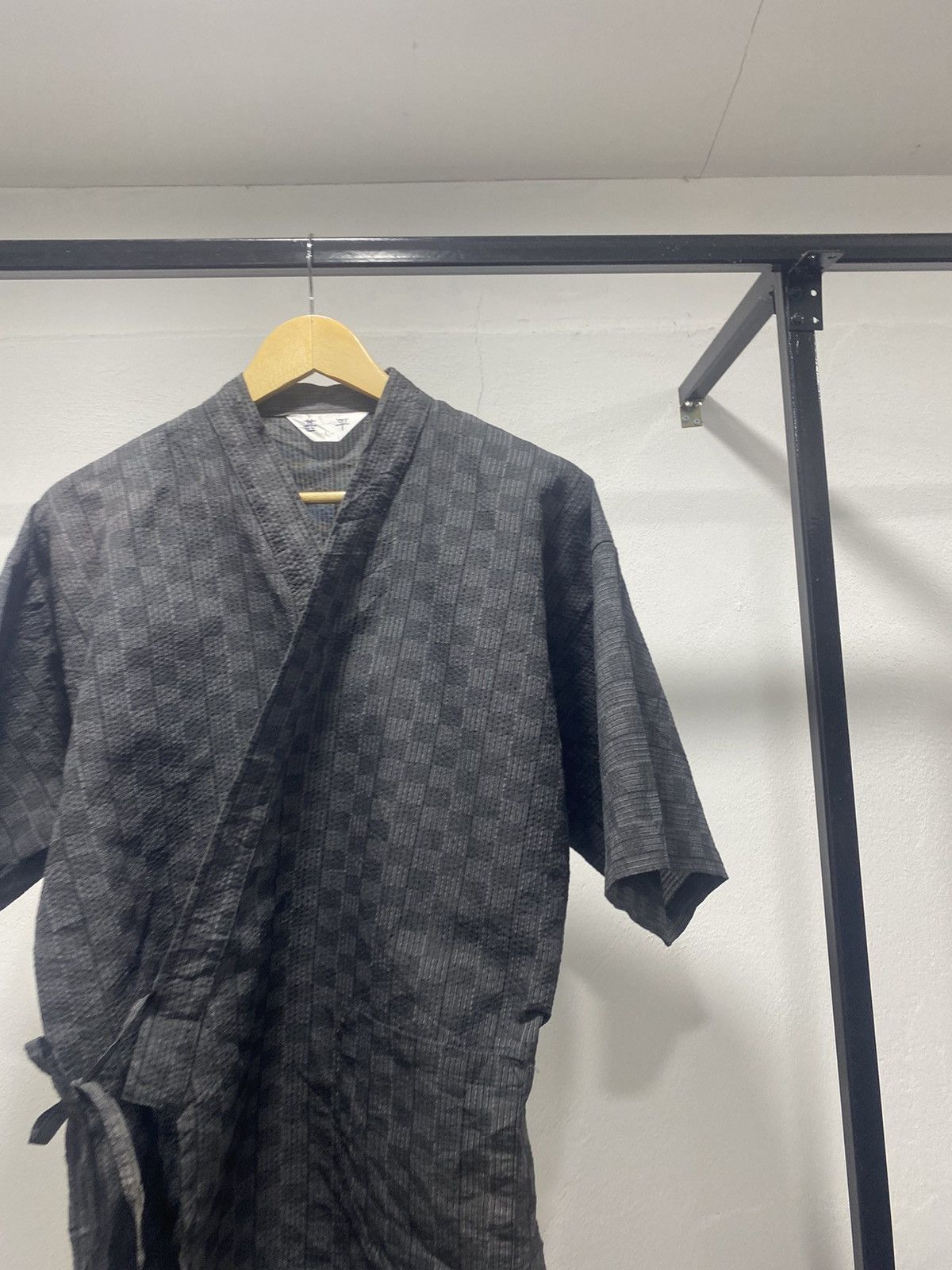 Hysteric Glamour × Japanese Brand × Le Grande Bleu (L.G.B.) Sick☠️ Japan Kimono Anime Checkered Lgb Punk 90s Size US M / EU 48-50 / 2 - 2 Thumbnail