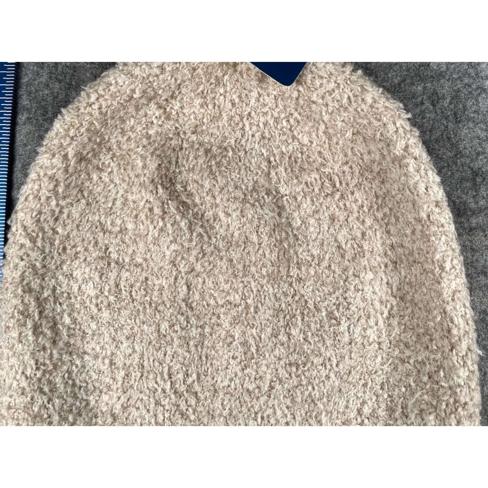 Vintage Winter Essential Beanie Toque Womens One Size Ivory Knit Polyester Blend NEW Size ONE SIZE - 3 Thumbnail
