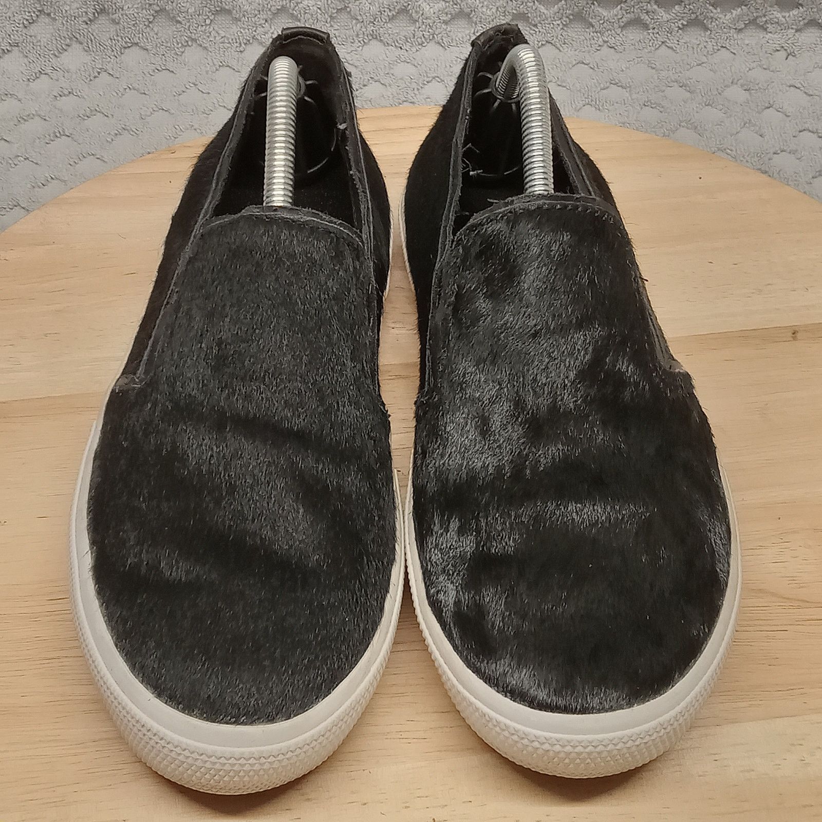 & Other Stories Reaction Calf Hair Shoes 7.5 M Women's Leather Black Size US 7.5 / IT 37.5 - 2 Thumbnail