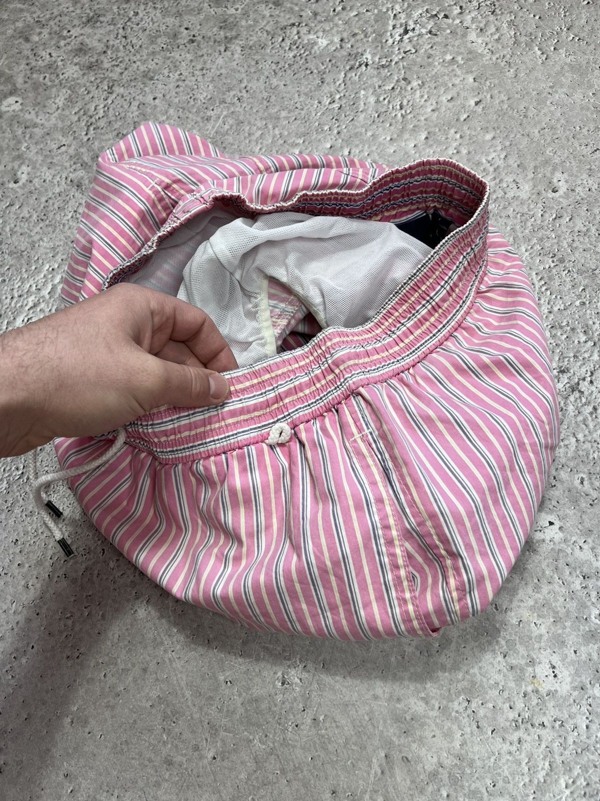 Polo Ralph Lauren Polo Ralph Lauren Pink Striped Swim Shorts Mesh Lined Size S Size US 30 / EU 46 - 9 Thumbnail