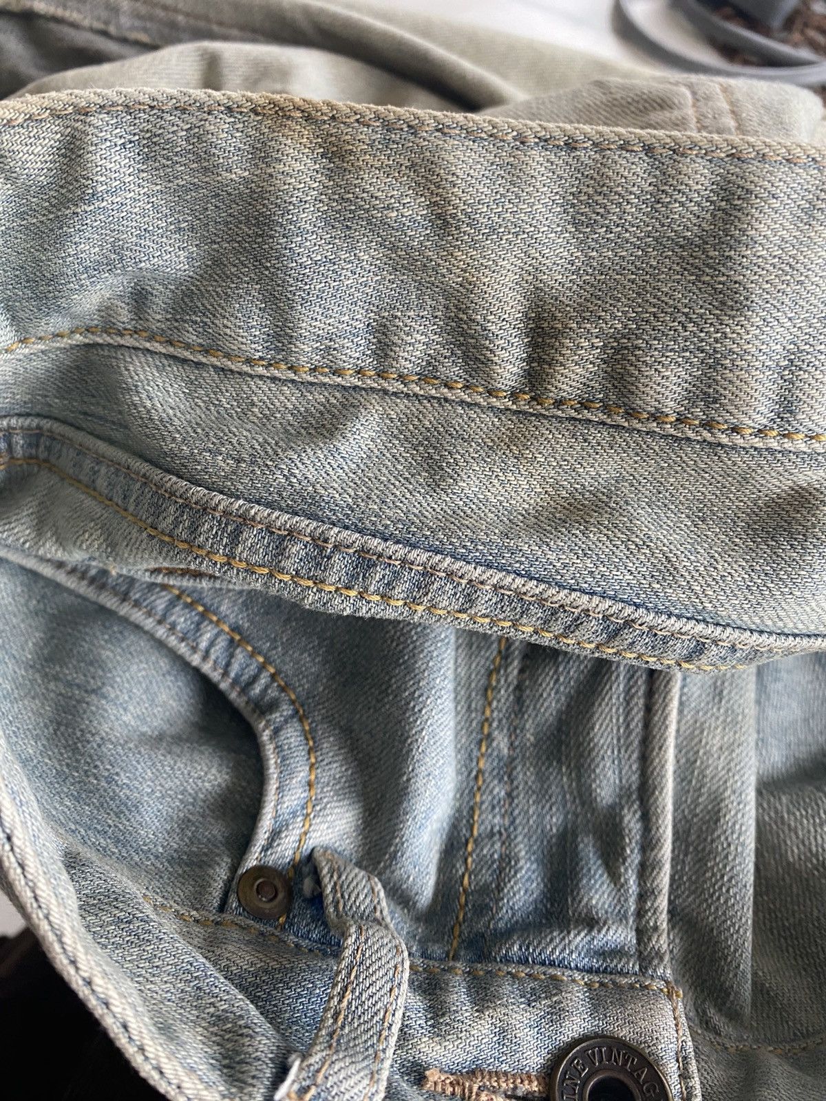Designer × Japanese Brand × KMRii Vintage Goa Blue Washed Distressed Jeans Size 28" / US 6 / IT 42 - 9 Thumbnail